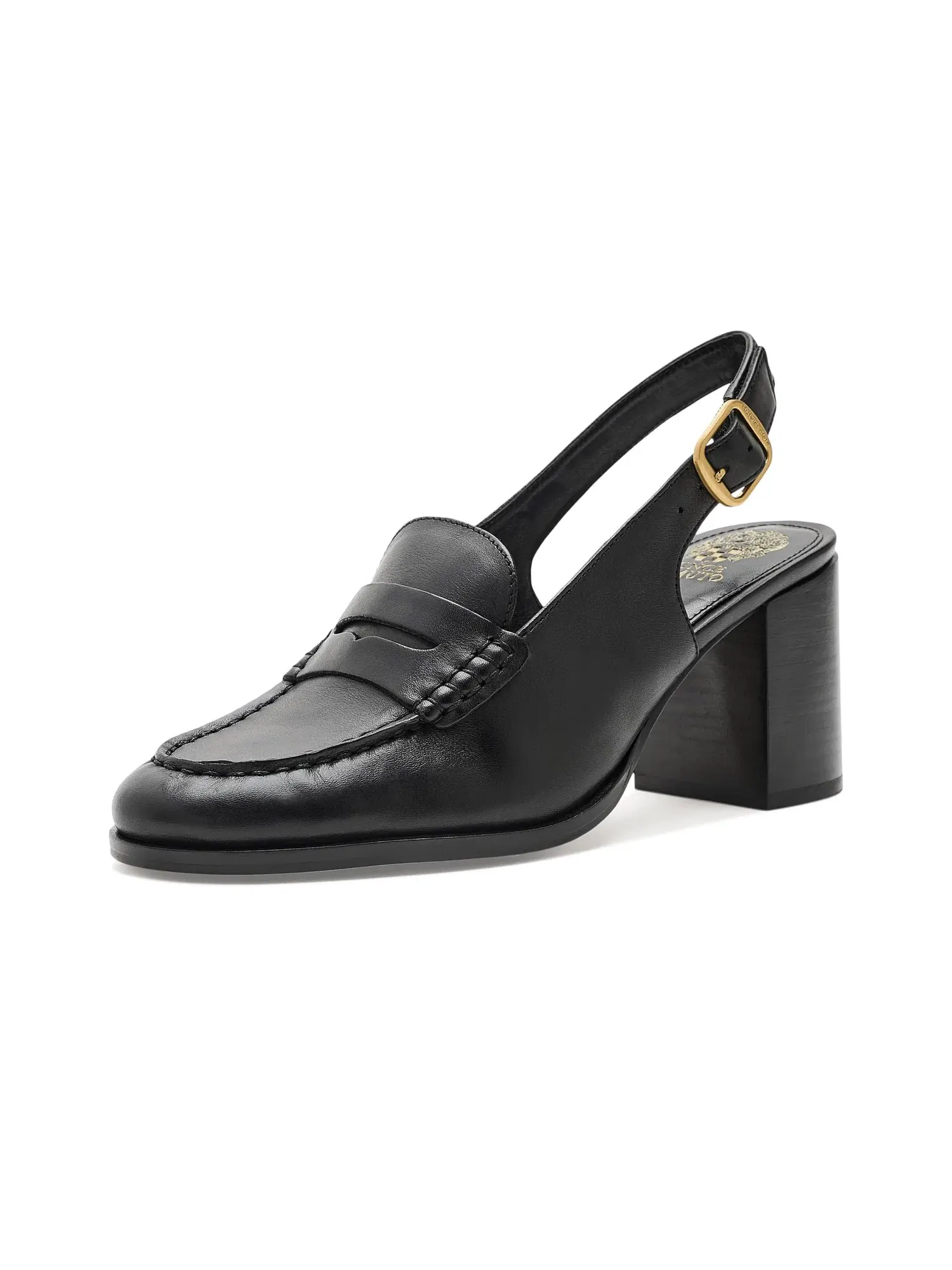 Лоферы Grinie на высоком каблуке с пяткой на пятке Vince Camuto — изображение 1 из 4, черный