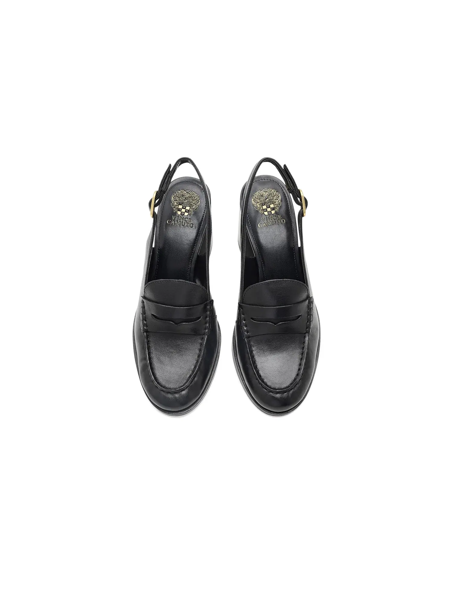 Лоферы Grinie на высоком каблуке с пяткой на пятке Vince Camuto — изображение 2 из 4, черный