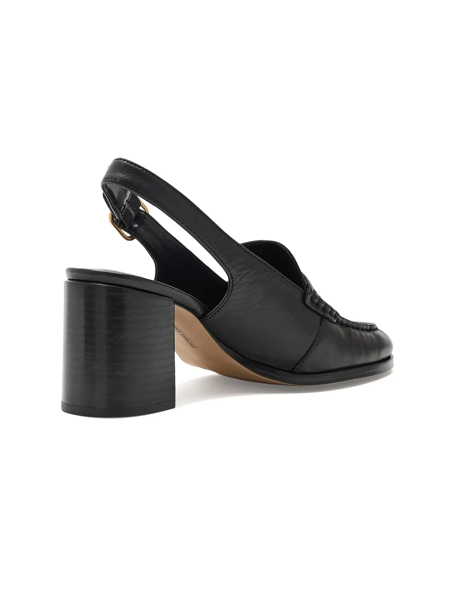 Лоферы Grinie на высоком каблуке с пяткой на пятке Vince Camuto — изображение 3 из 4, черный