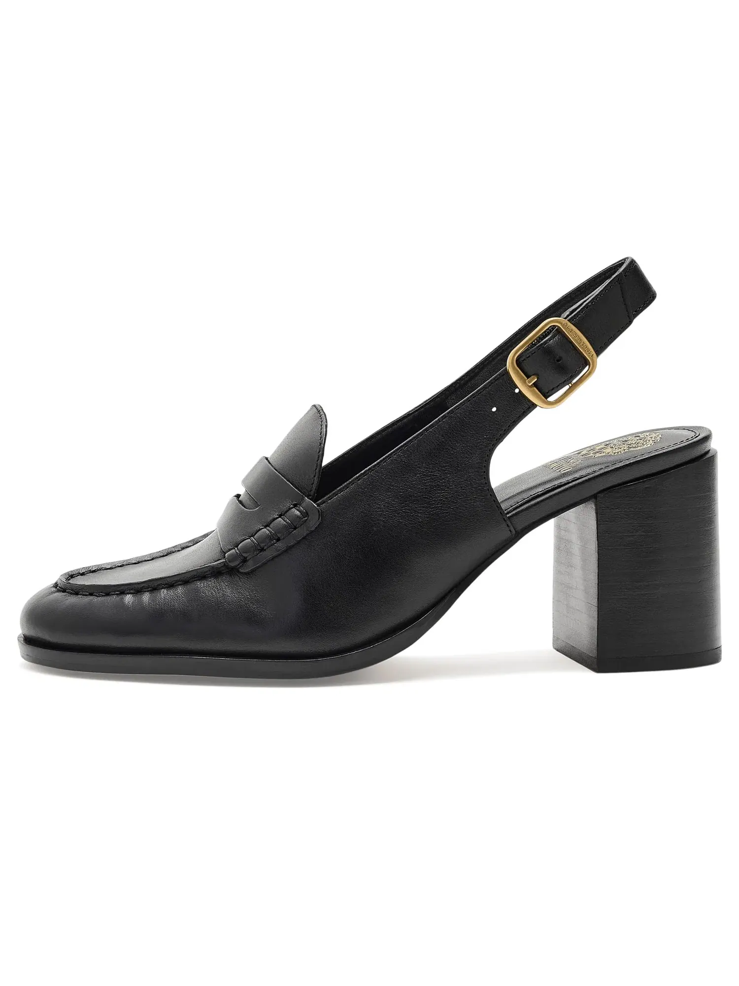 Лоферы Grinie на высоком каблуке с пяткой на пятке Vince Camuto — изображение 4 из 4, черный