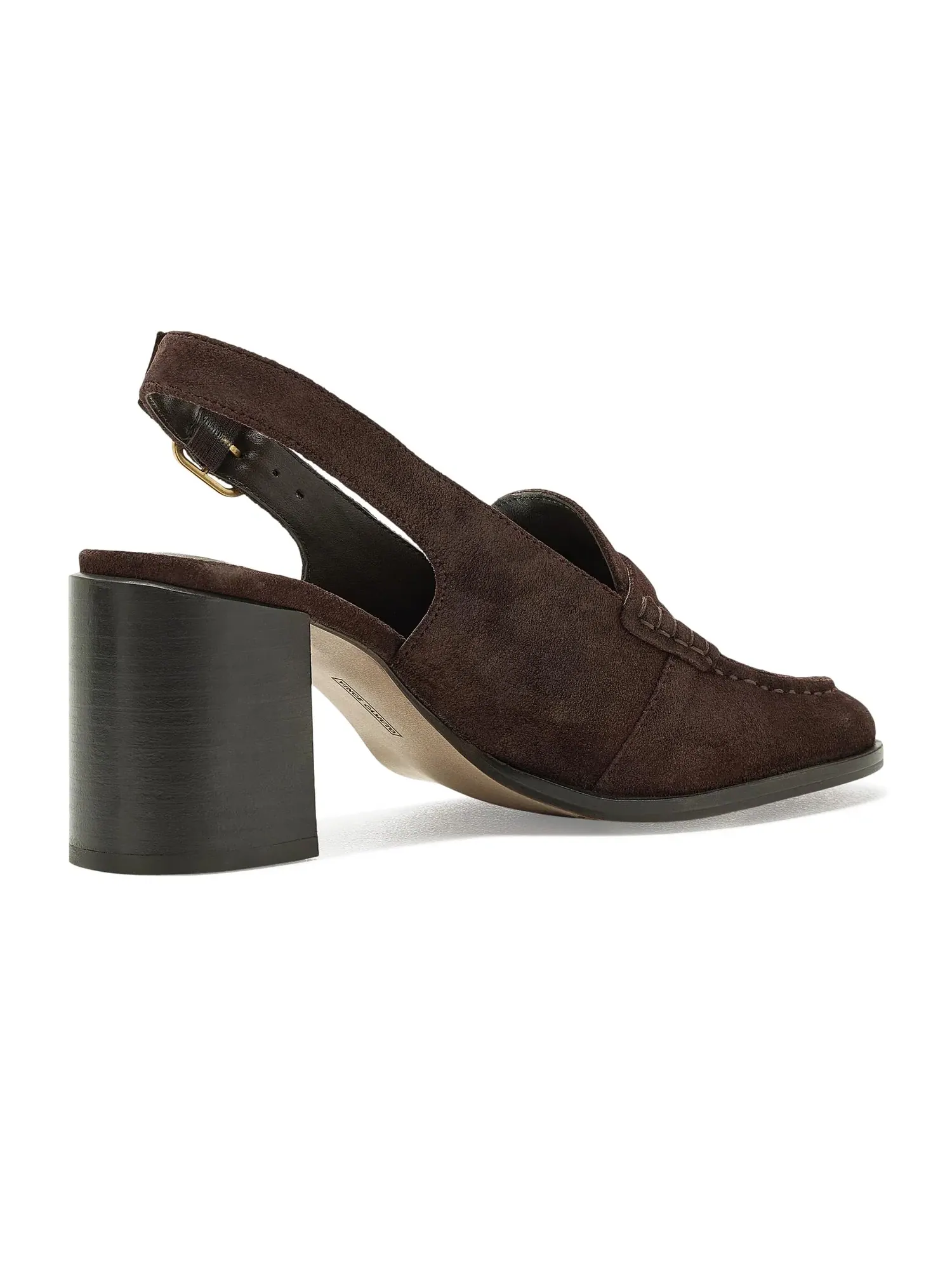 Лоферы Grinie на высоком каблуке с пяткой на пятке Vince Camuto — изображение 3 из 4, брауни