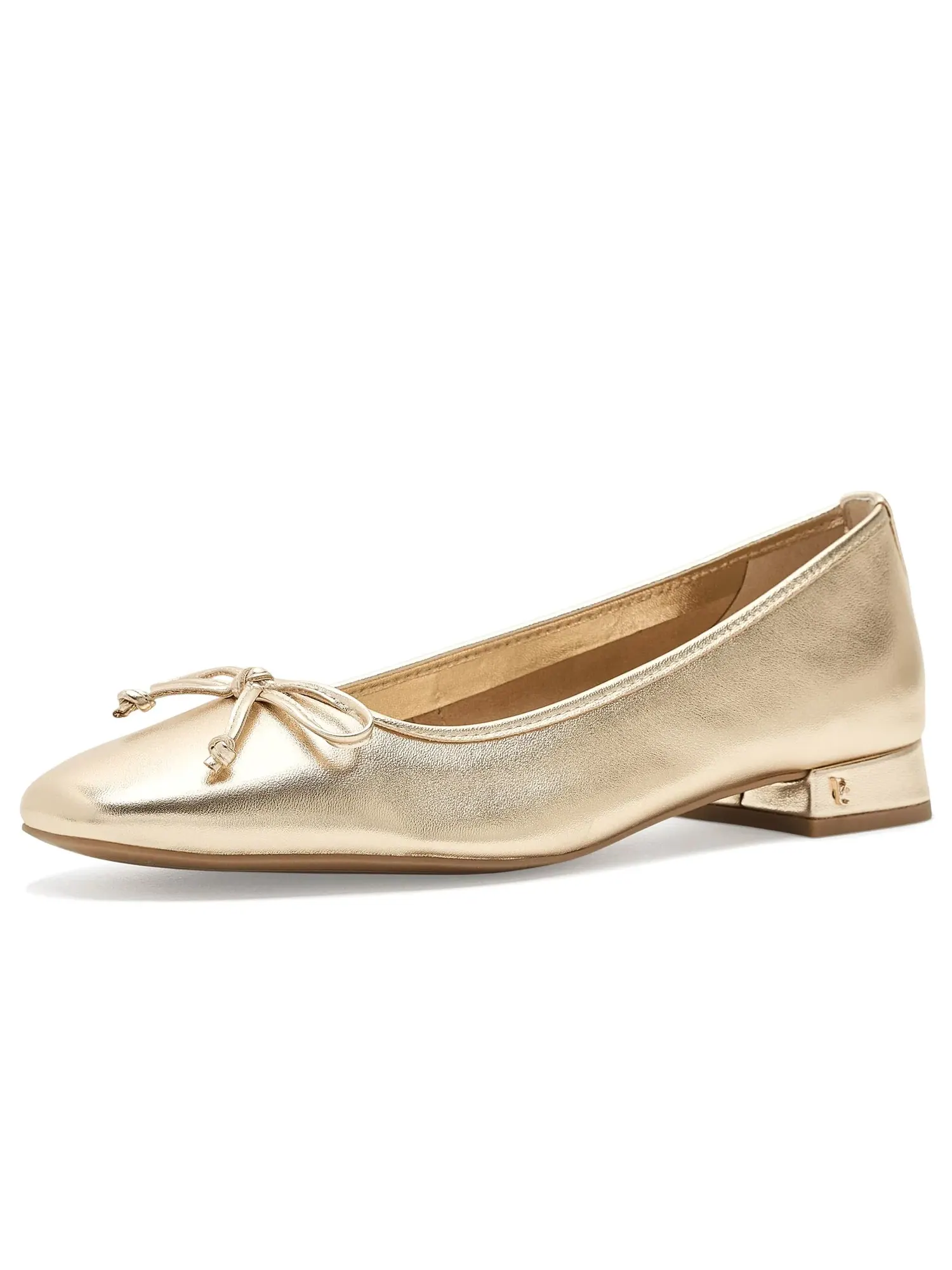 Балетки на каблуке Jenlea Vince Camuto — изображение 1 из 4, золотистый