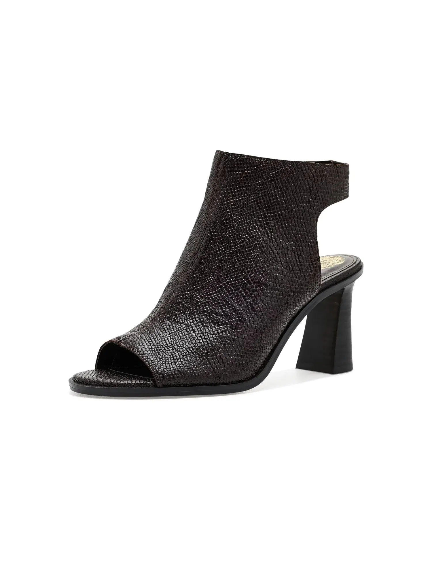 Босоножки на высоком каблуке Rimdia с открытым носком Vince Camuto — изображение 1 из 4, коричневый мульти