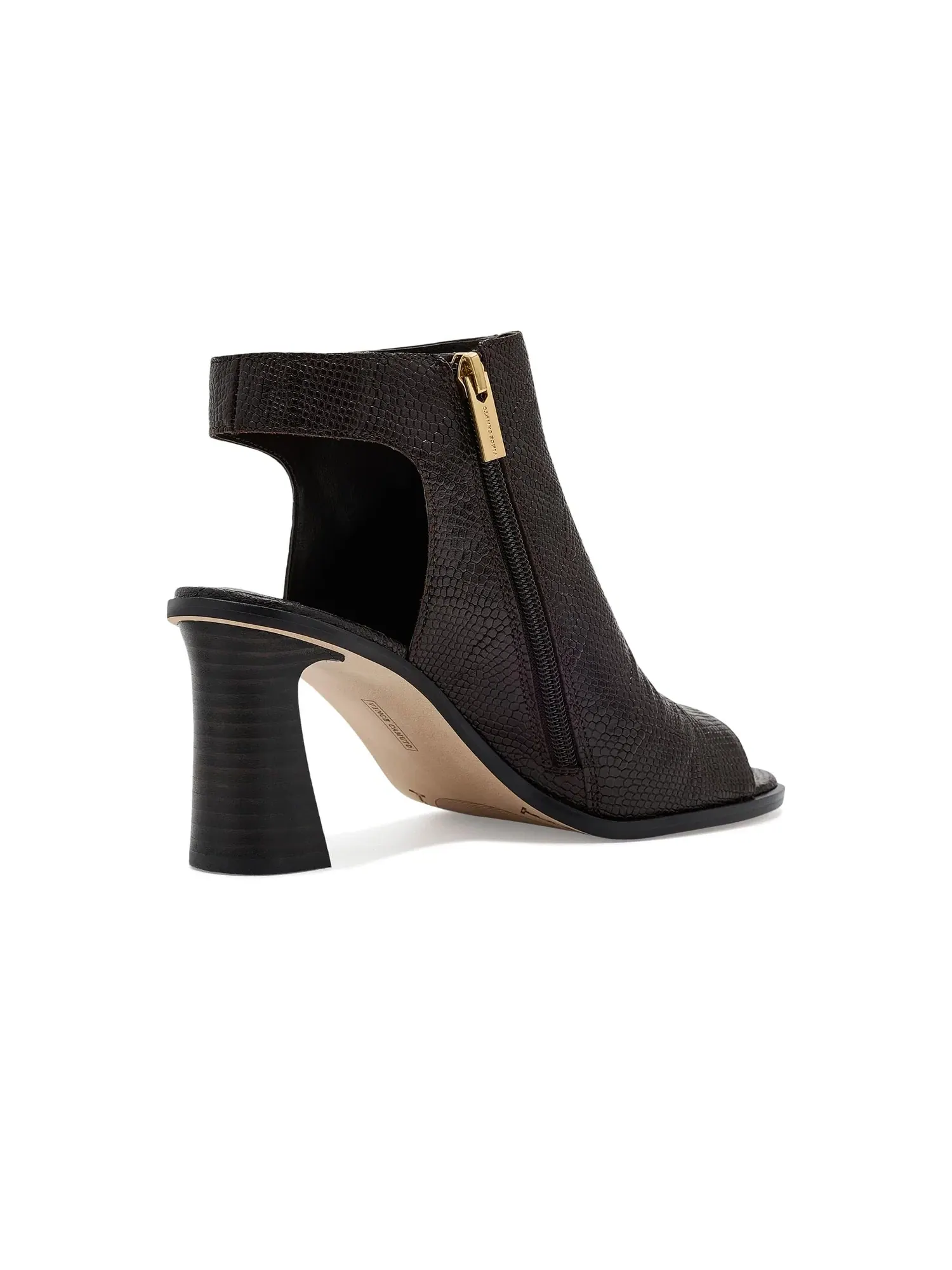 Босоножки на высоком каблуке Rimdia с открытым носком Vince Camuto — изображение 3 из 4, коричневый мульти