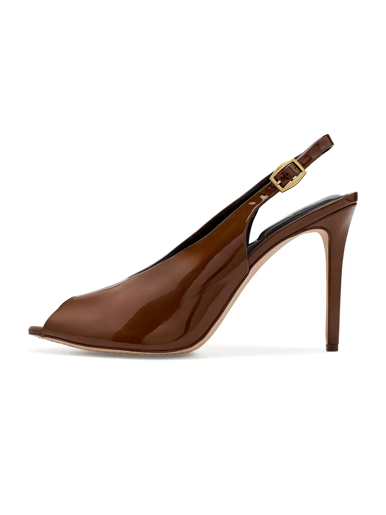 Туфли-слингбэки Helenza Peep Toe Slingback Pumps Vince Camuto — изображение 4 из 4, коричневый