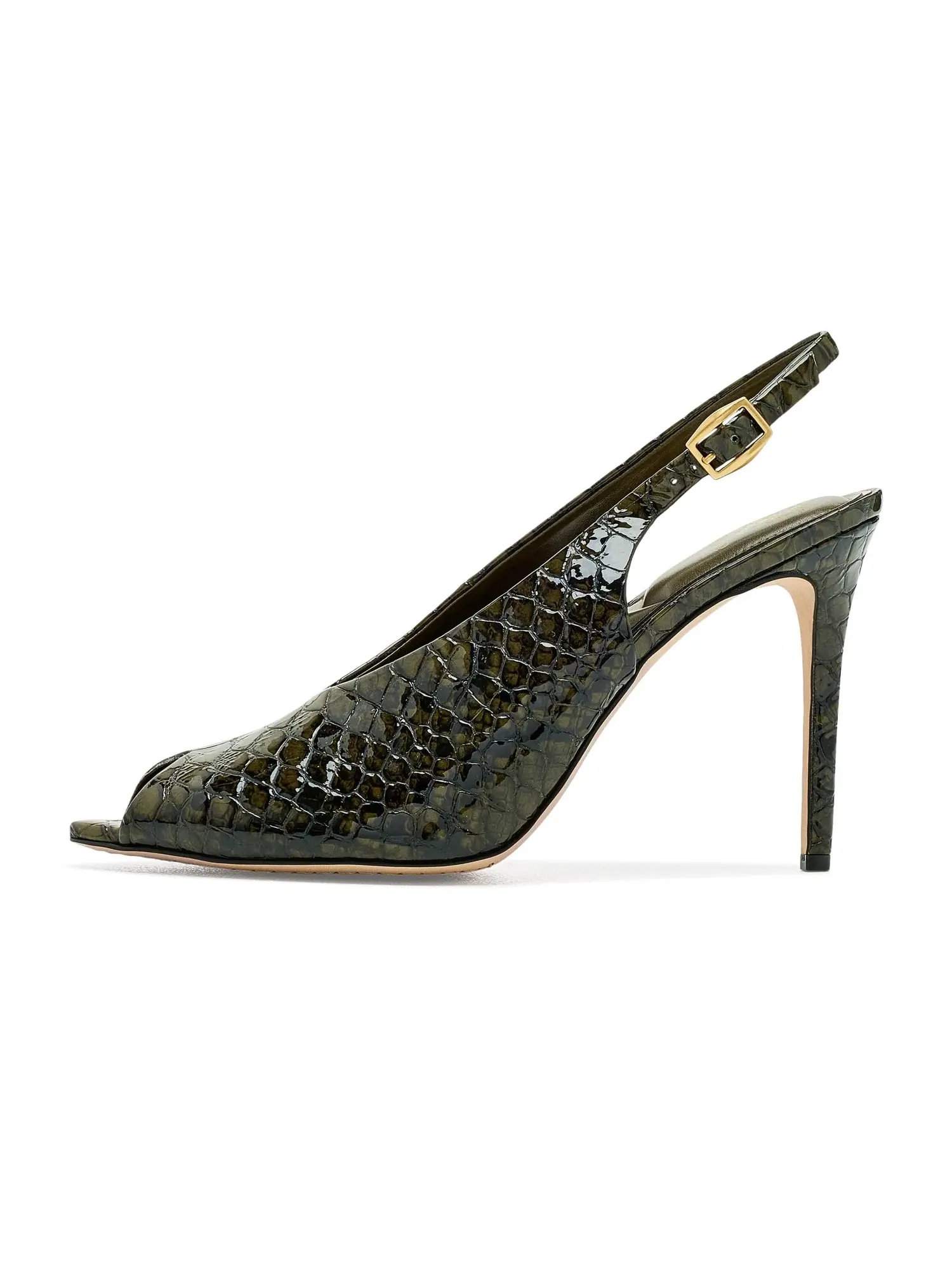 Туфли-слингбэки Helenza Peep Toe Slingback Pumps Vince Camuto — изображение 4 из 4, зеленый