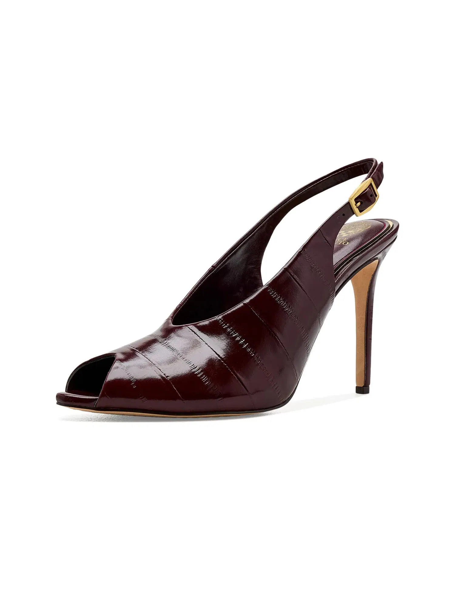 Туфли-слингбэки Helenza Peep Toe Slingback Pumps Vince Camuto — изображение 1 из 4, гранат