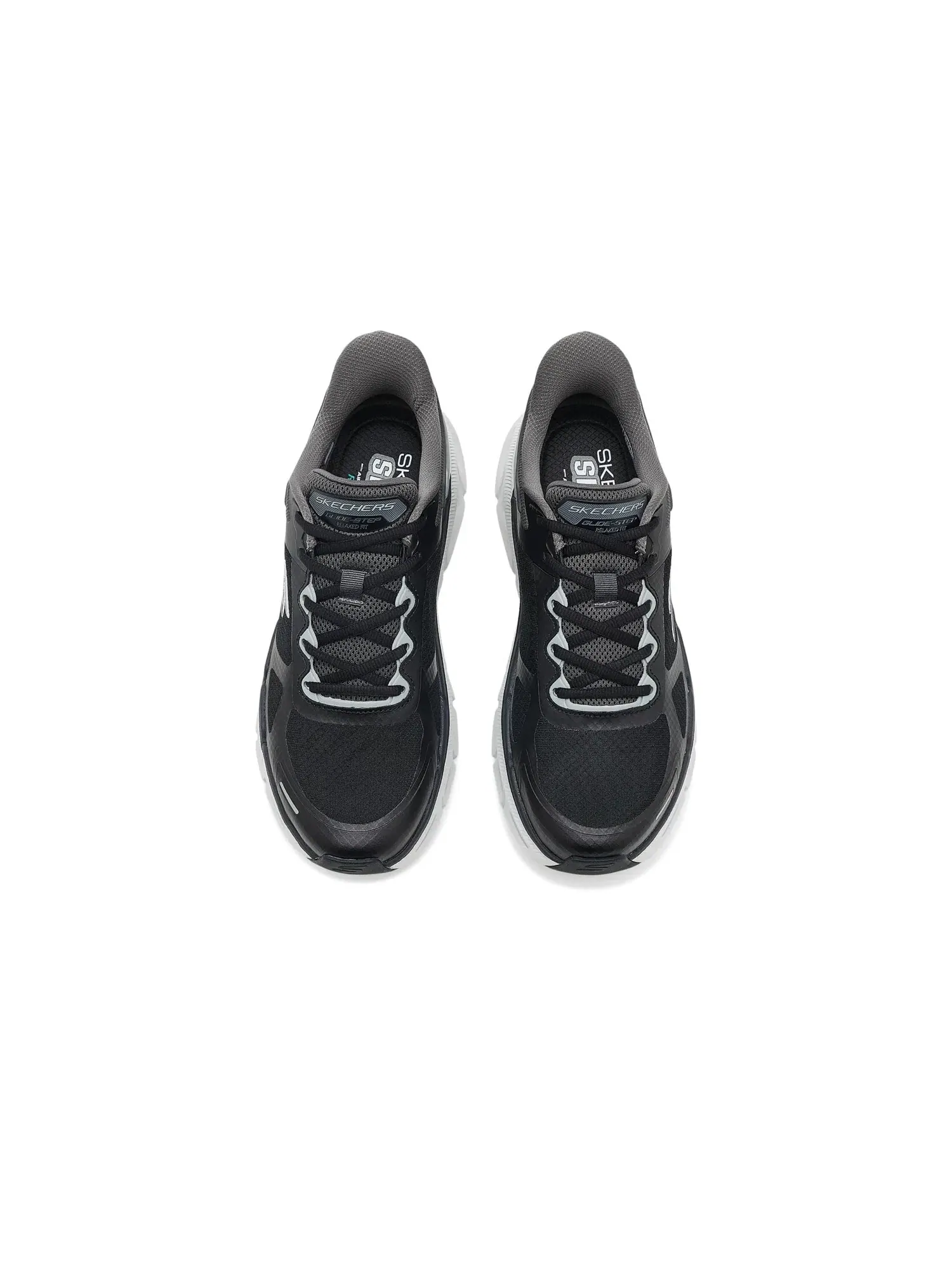 Кроссовки Relaxed Fit Glide-Step Opportune Day Hands-Free Slip-In Skechers — изображение 2 из 4, черный/серый