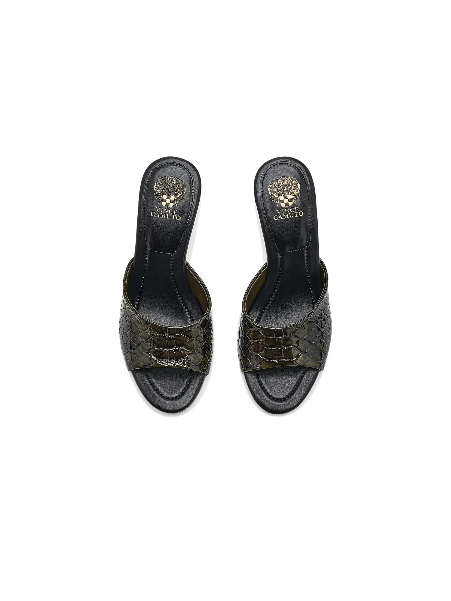 Сандалии-мюли на каблуке Paigely Vince Camuto — изображение 2 из 4, зеленый