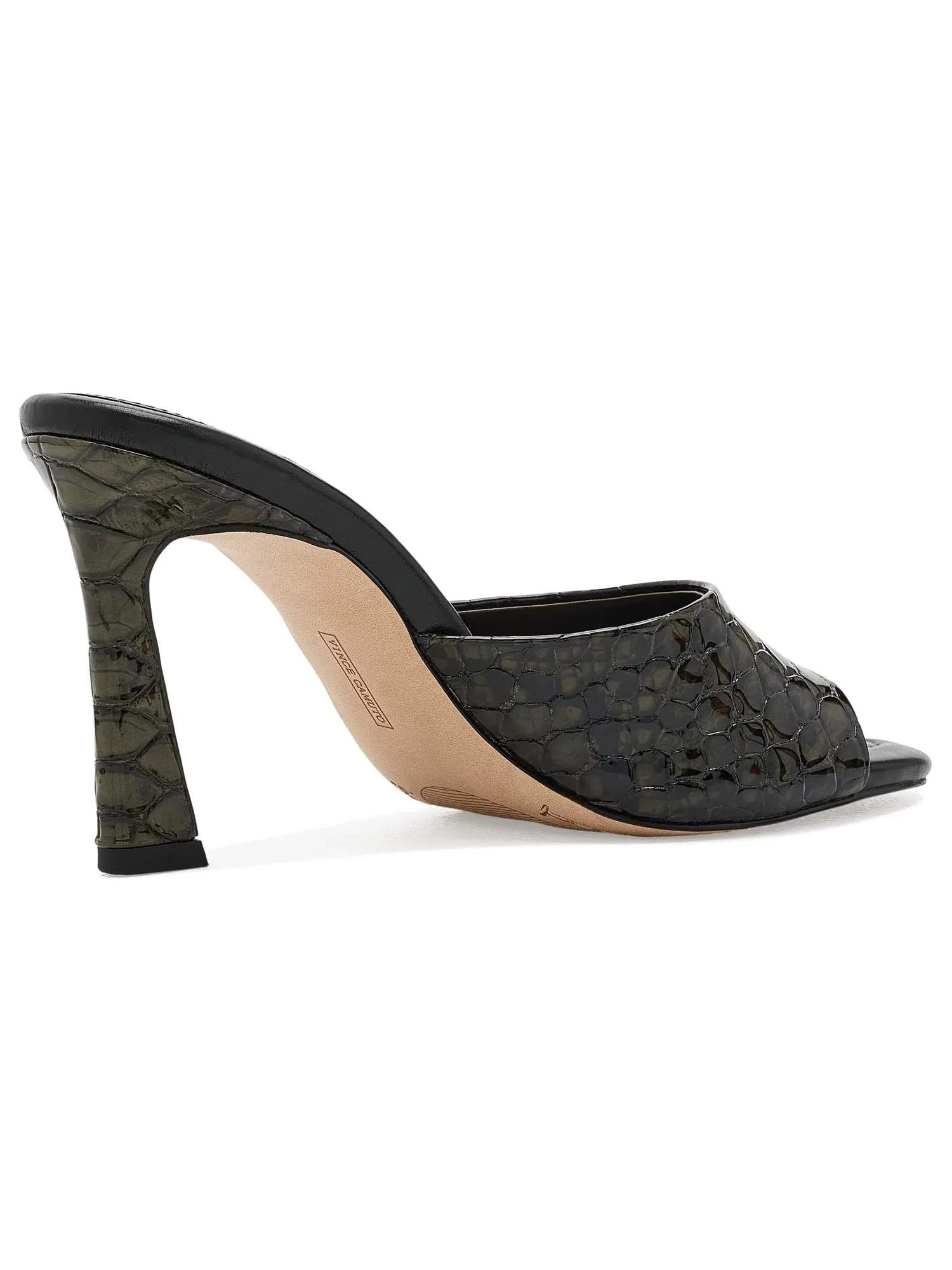 Сандалии-мюли на каблуке Paigely Vince Camuto — изображение 3 из 4, зеленый