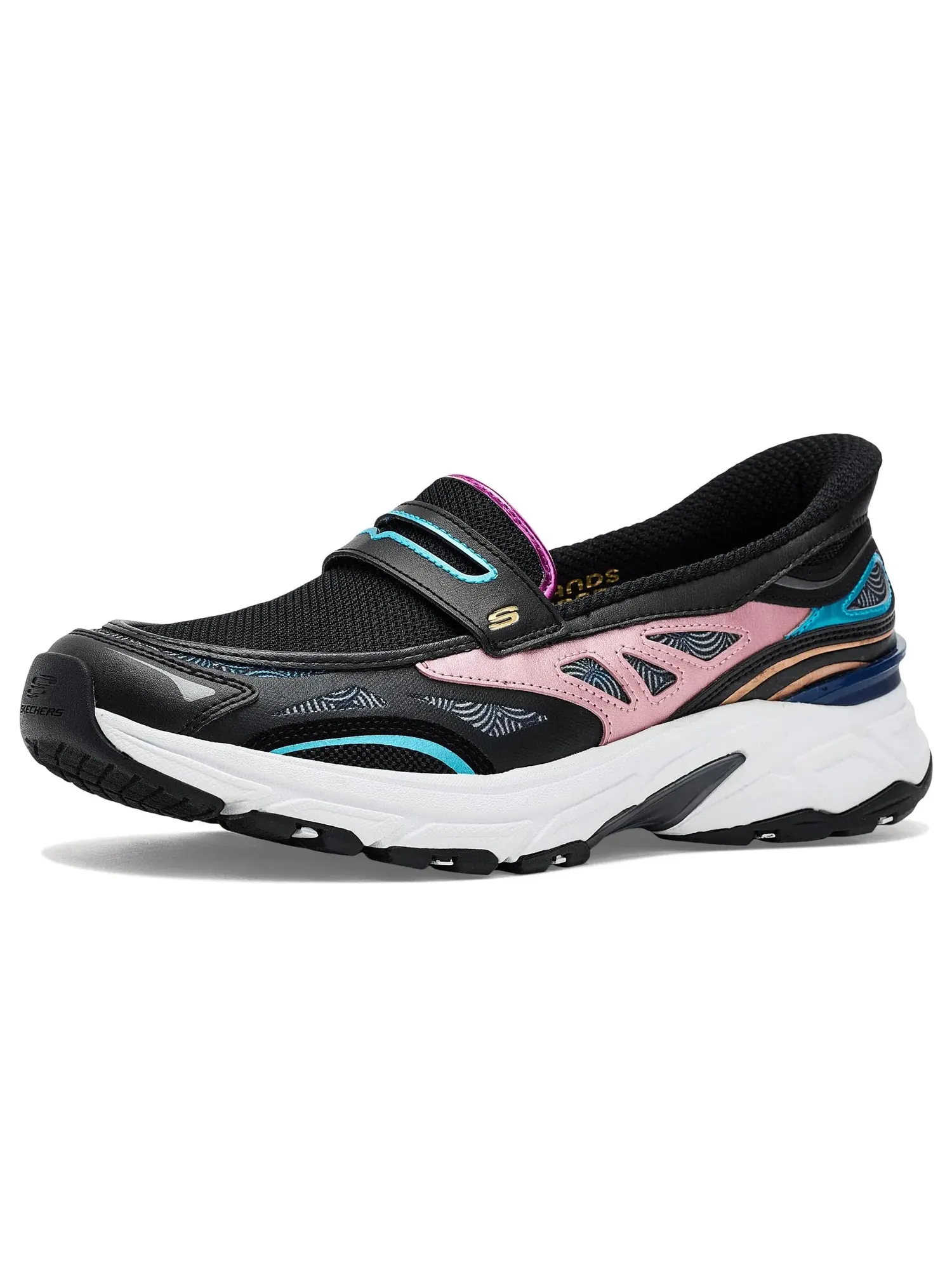 Кроссовки Stamina Sport-chrome Muse, Hands Free Slip-ins Skechers — изображение 1 из 4, черный/мульти