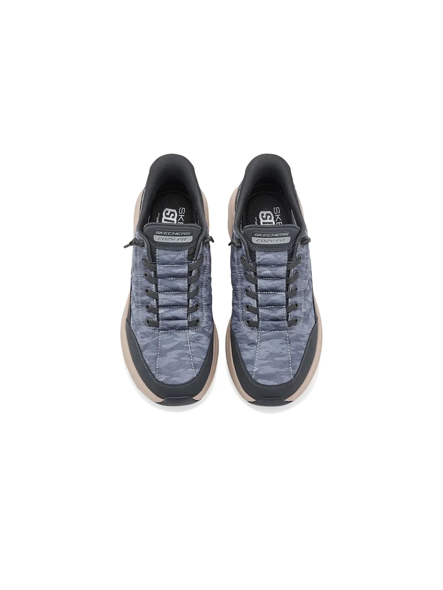 Кроссовки Contour Foam Cozy Fit Compost Hands-Free Slip-Ins Skechers — изображение 2 из 4, черный/натуральный