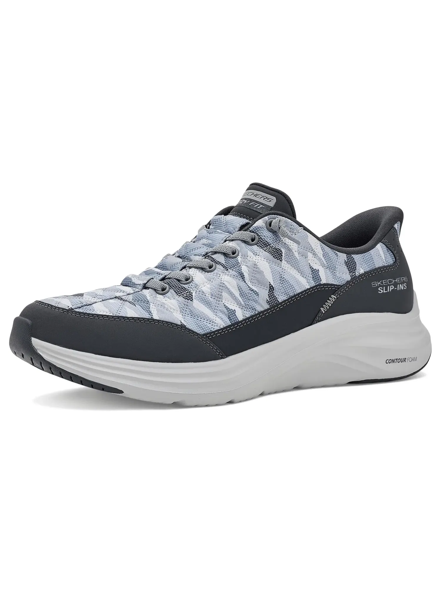 Кроссовки Contour Foam Cozy Fit Compost Hands-Free Slip-Ins Skechers — изображение 1 из 4, серый/белый