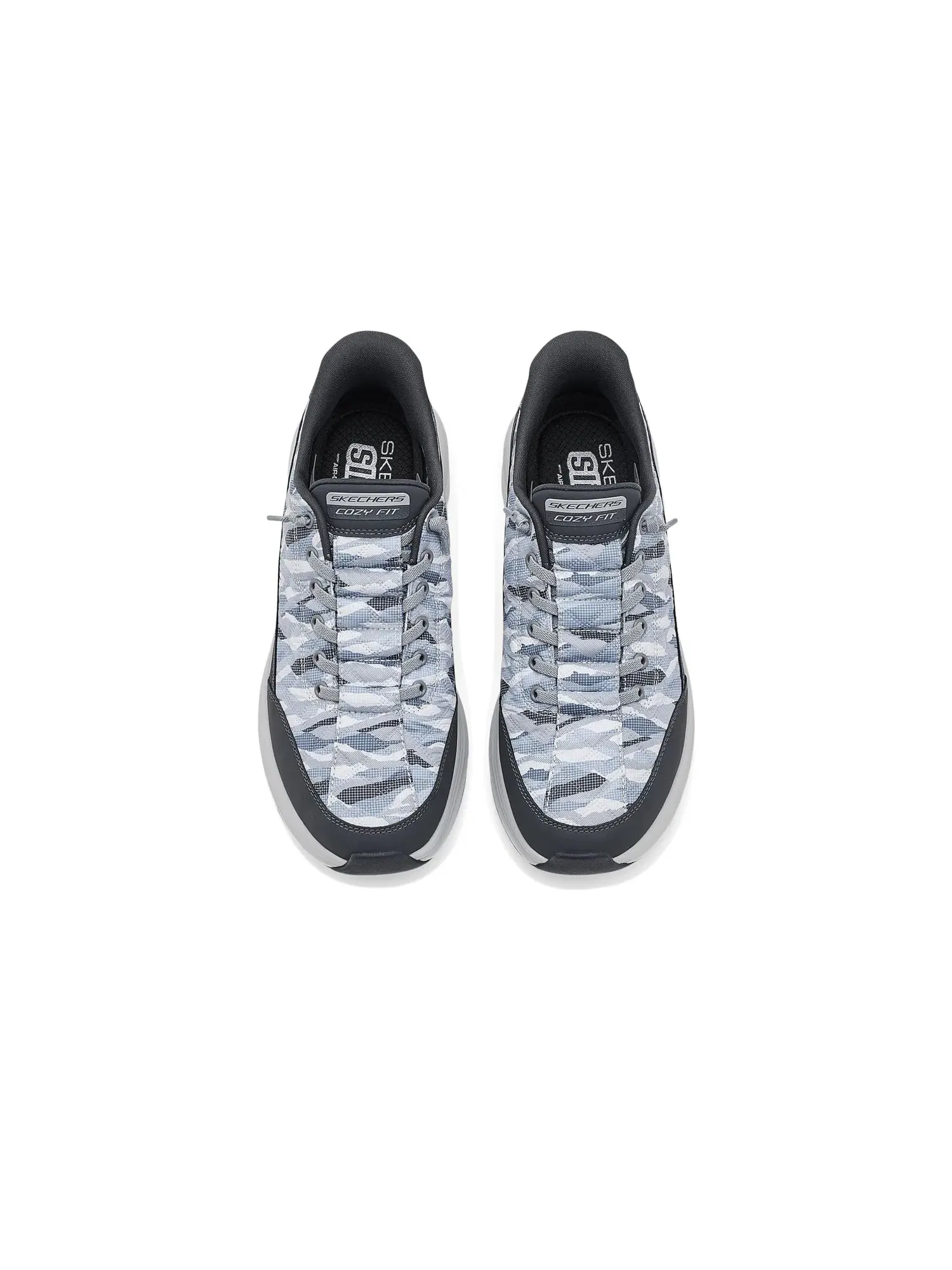 Кроссовки Contour Foam Cozy Fit Compost Hands-Free Slip-Ins Skechers — изображение 2 из 4, серый/белый