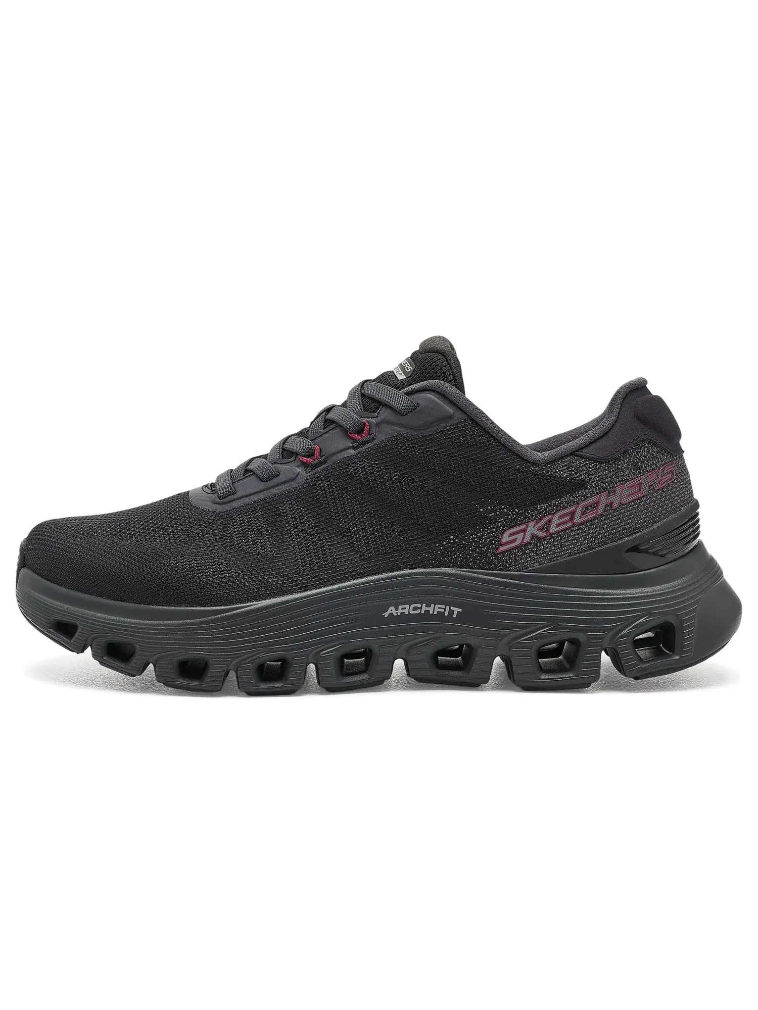 Кроссовки Arch Fit Glide-Step Wave Bremet Skechers — изображение 4 из 4, черный/красный