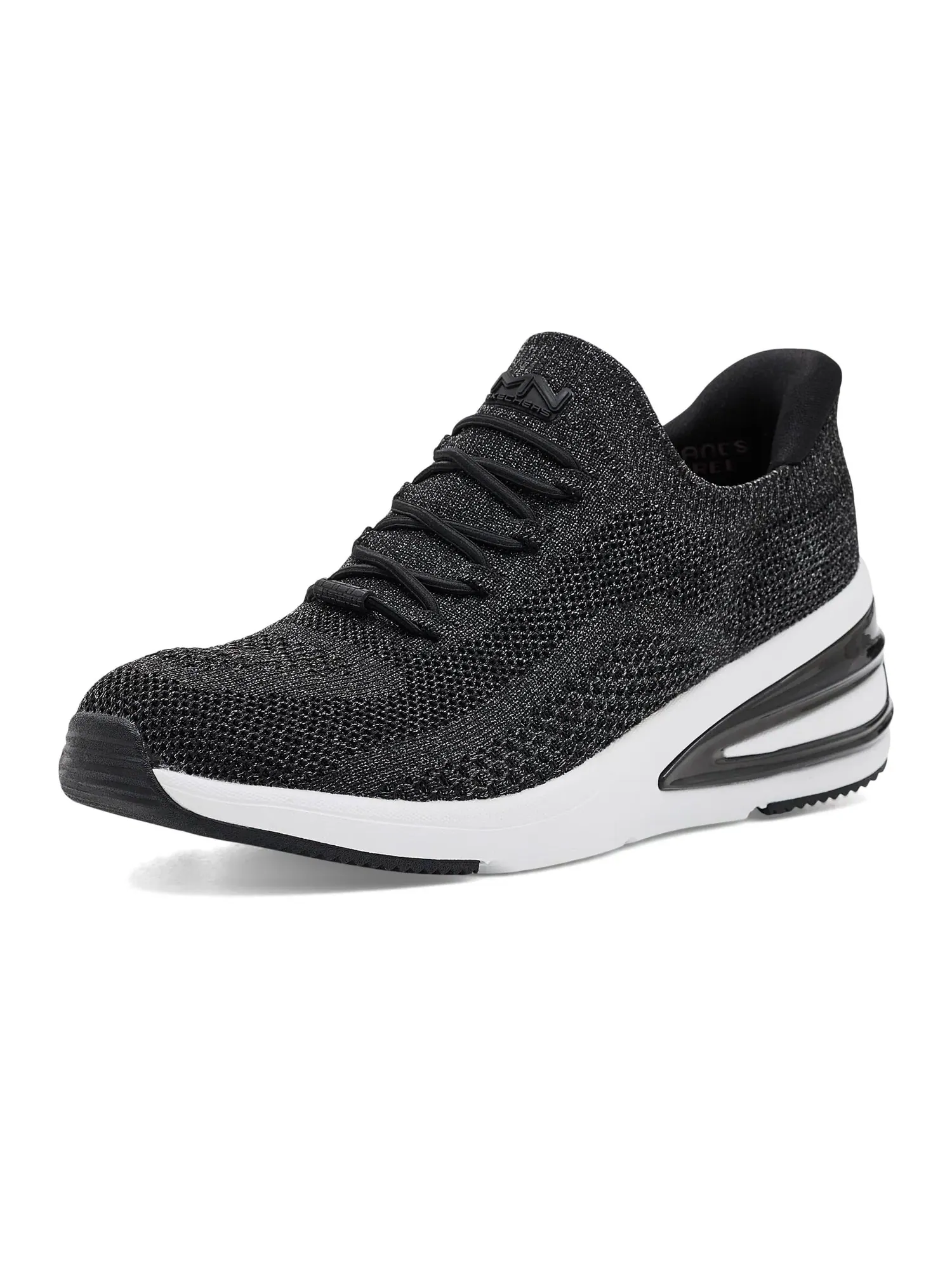 Кроссовки Hands Free Slip-Ins - Uptown Wedge - Vivie Skechers — изображение 1 из 4, черный/белый
