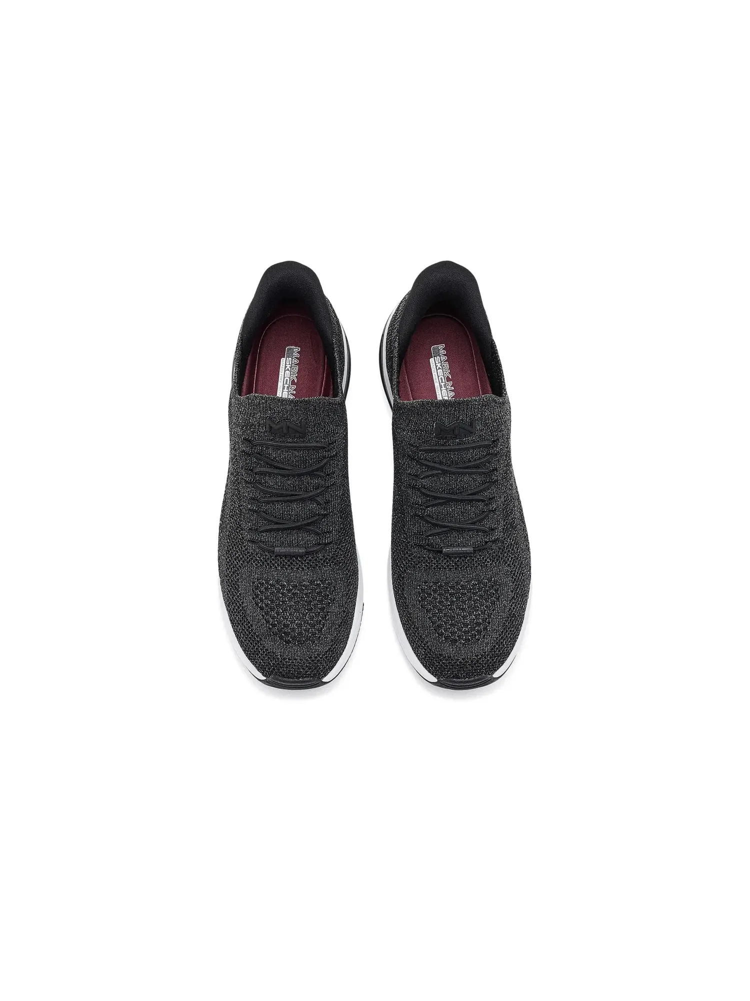 Кроссовки Hands Free Slip-Ins - Uptown Wedge - Vivie Skechers — изображение 2 из 4, черный/белый