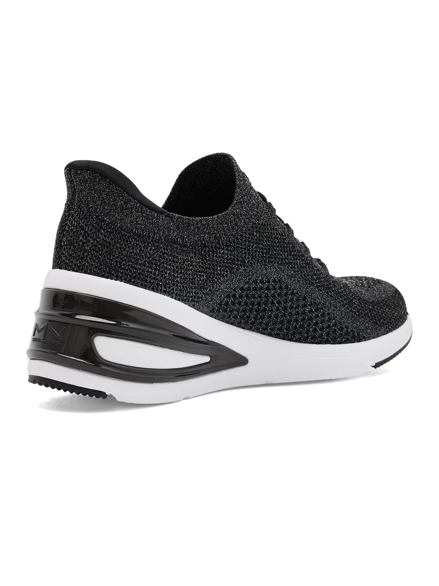 Кроссовки Hands Free Slip-Ins - Uptown Wedge - Vivie Skechers — изображение 3 из 4, черный/белый