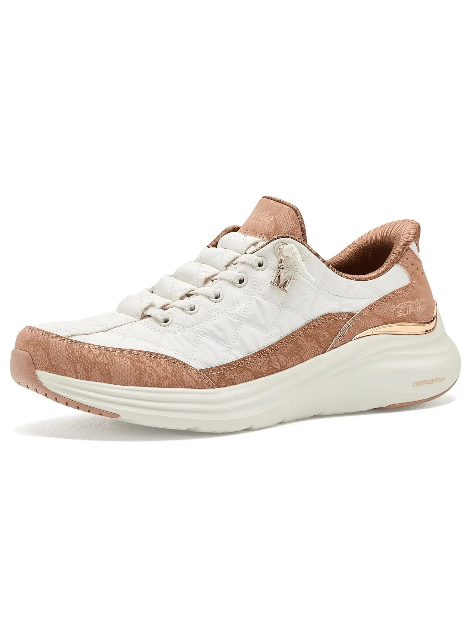 Кроссовки Martha Stewart Slip-Ins Cozy Fit Contour Foam - Visionary Skechers — изображение 1 из 4, бежевый