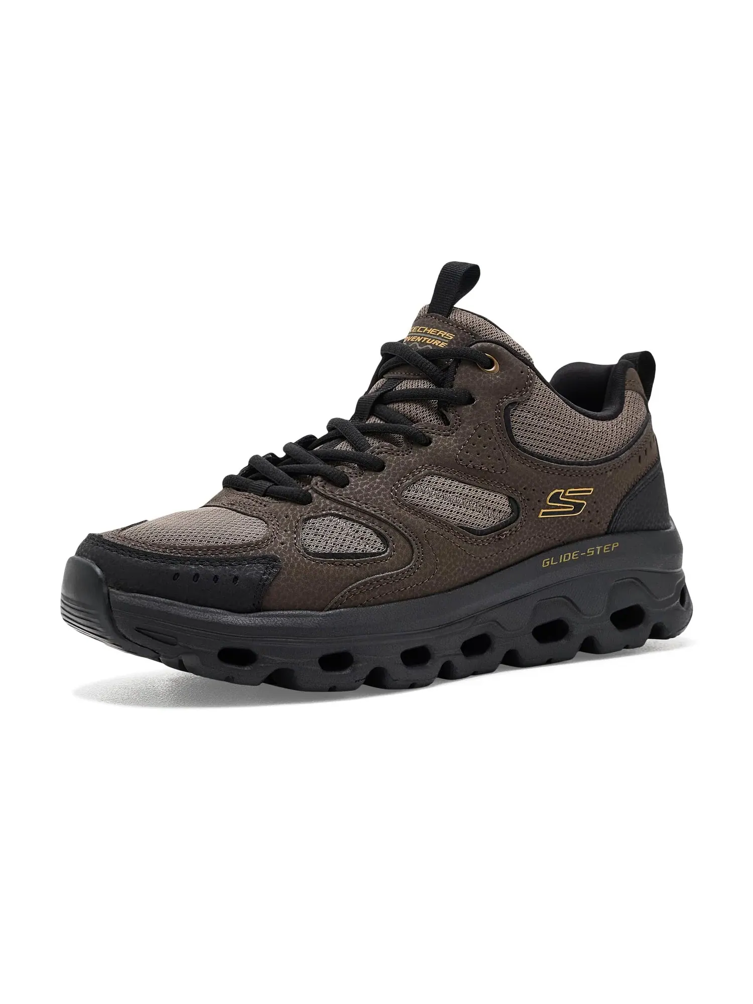 Кроссовки Glide-Step Sole Greenville Creek Skechers — изображение 1 из 4, коричневый/черный