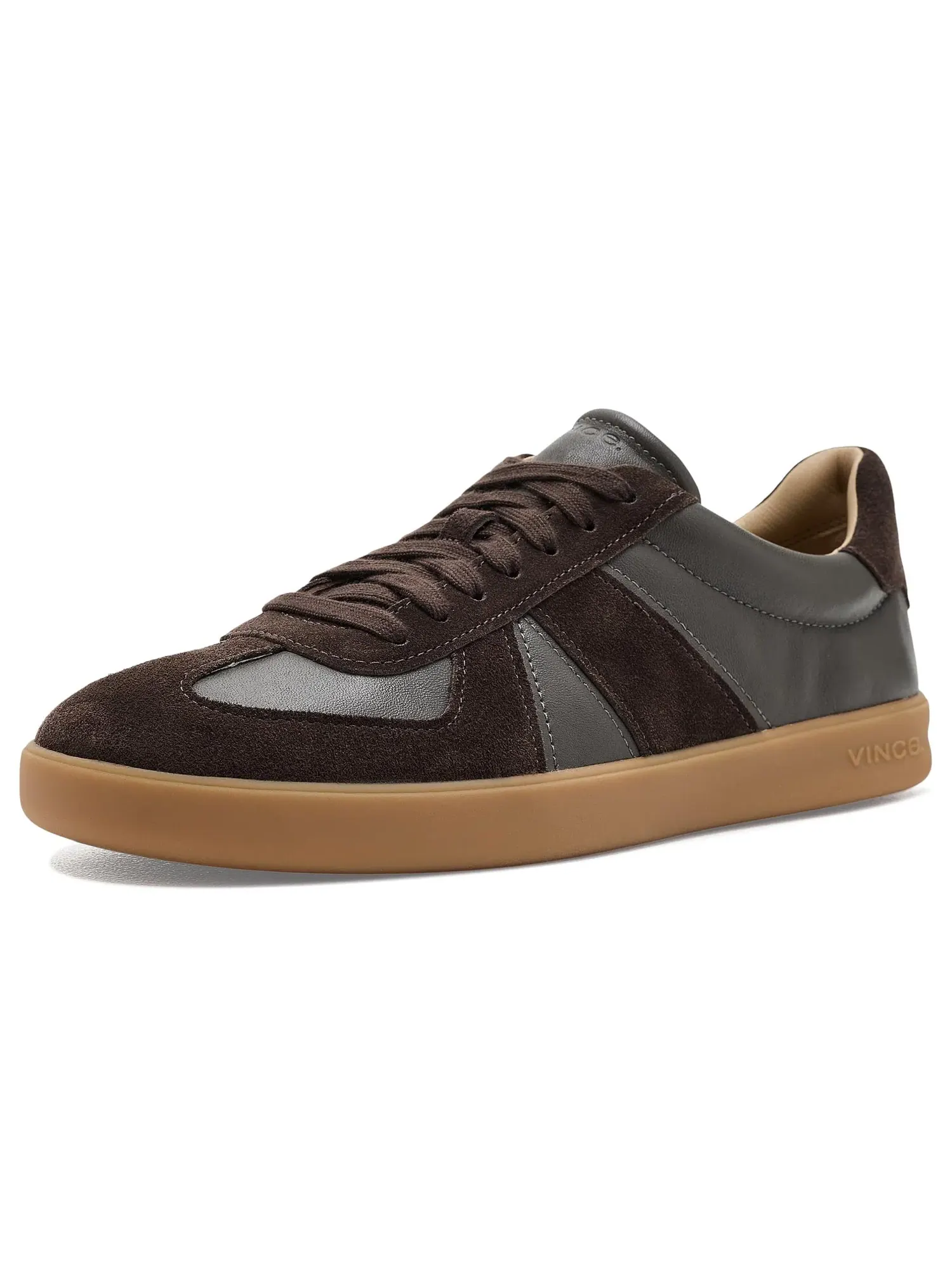 Кроссовки на шнуровке Oren Lace-Up Shoes Vince — изображение 1 из 4, коричневый