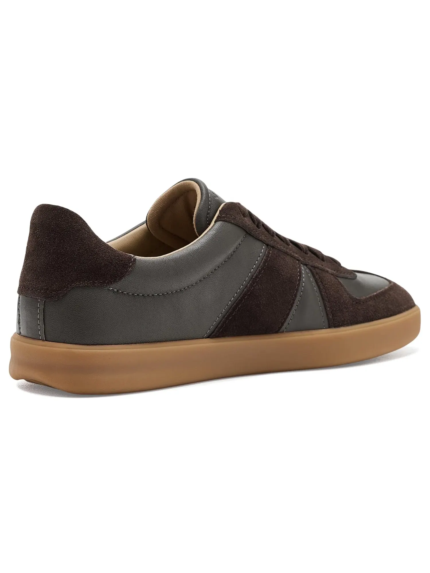 Кроссовки на шнуровке Oren Lace-Up Shoes Vince — изображение 3 из 4, коричневый