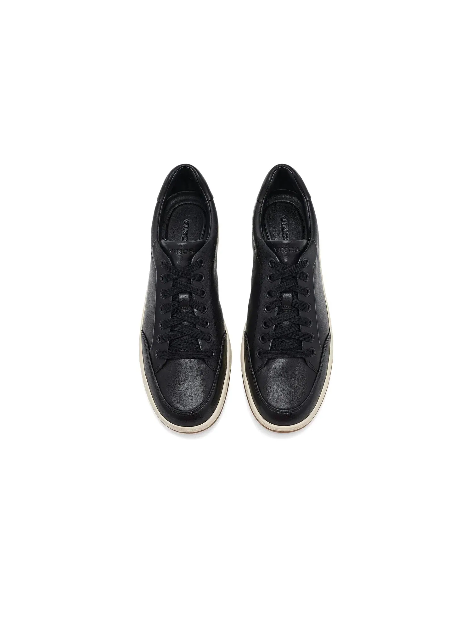 Кроссовки на шнуровке Caspian Lace-Up Shoes Vince — изображение 2 из 4, черный