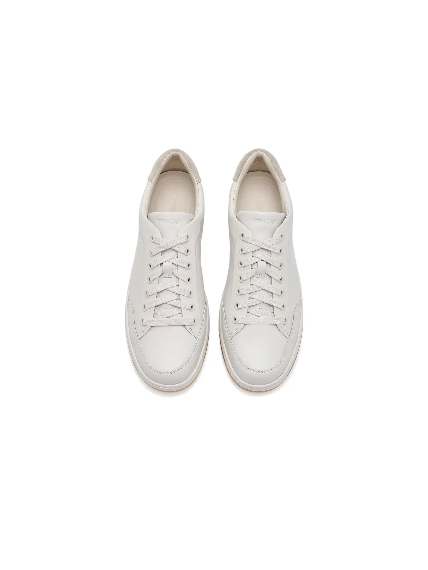 Кроссовки на шнуровке Caspian Lace-Up Shoes Vince — изображение 2 из 3, белый