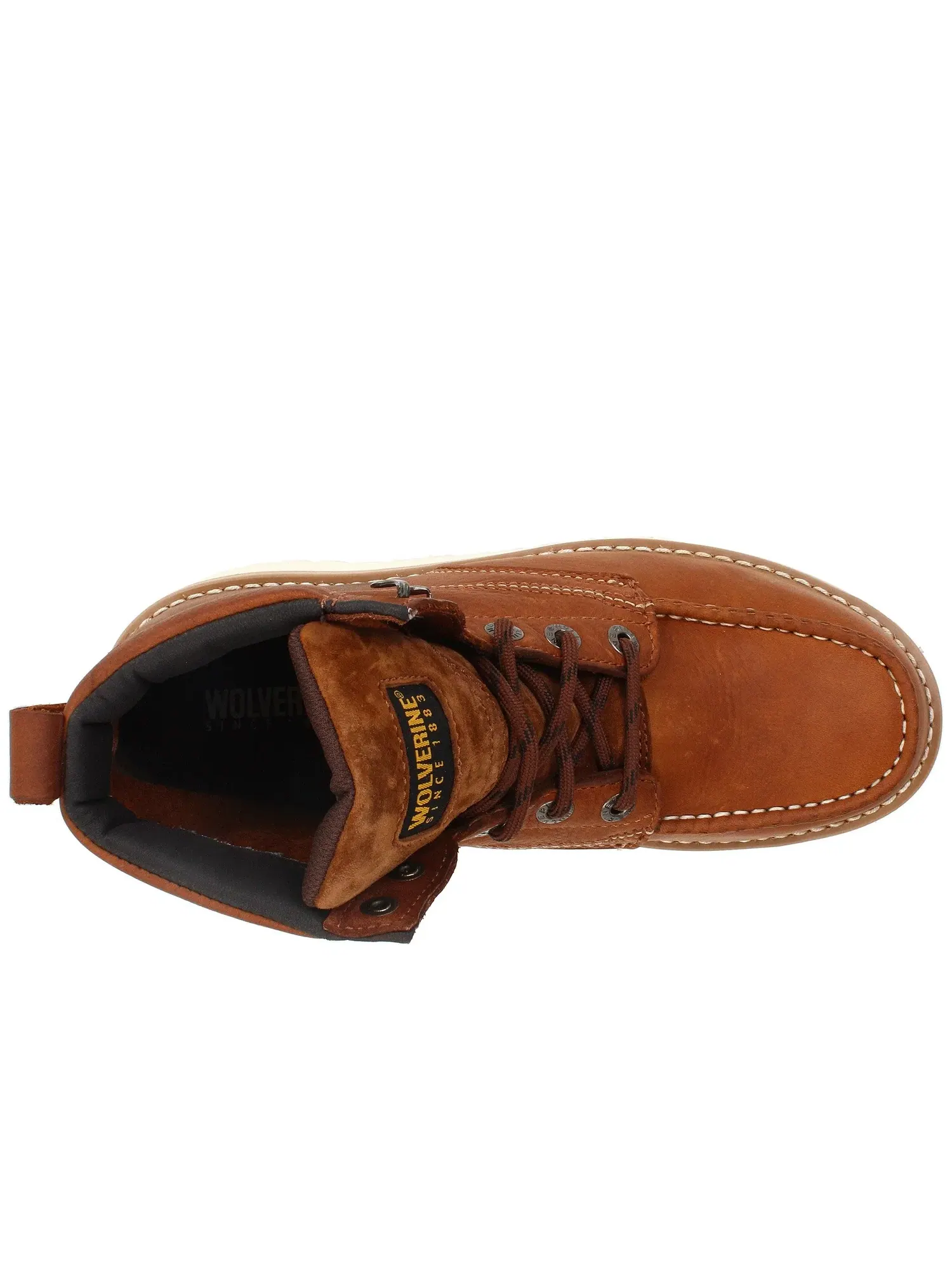 Рабочие ботинки Moc Toe Wedge Heel Steel Toe Wolverine — изображение 2 из 4, желтый