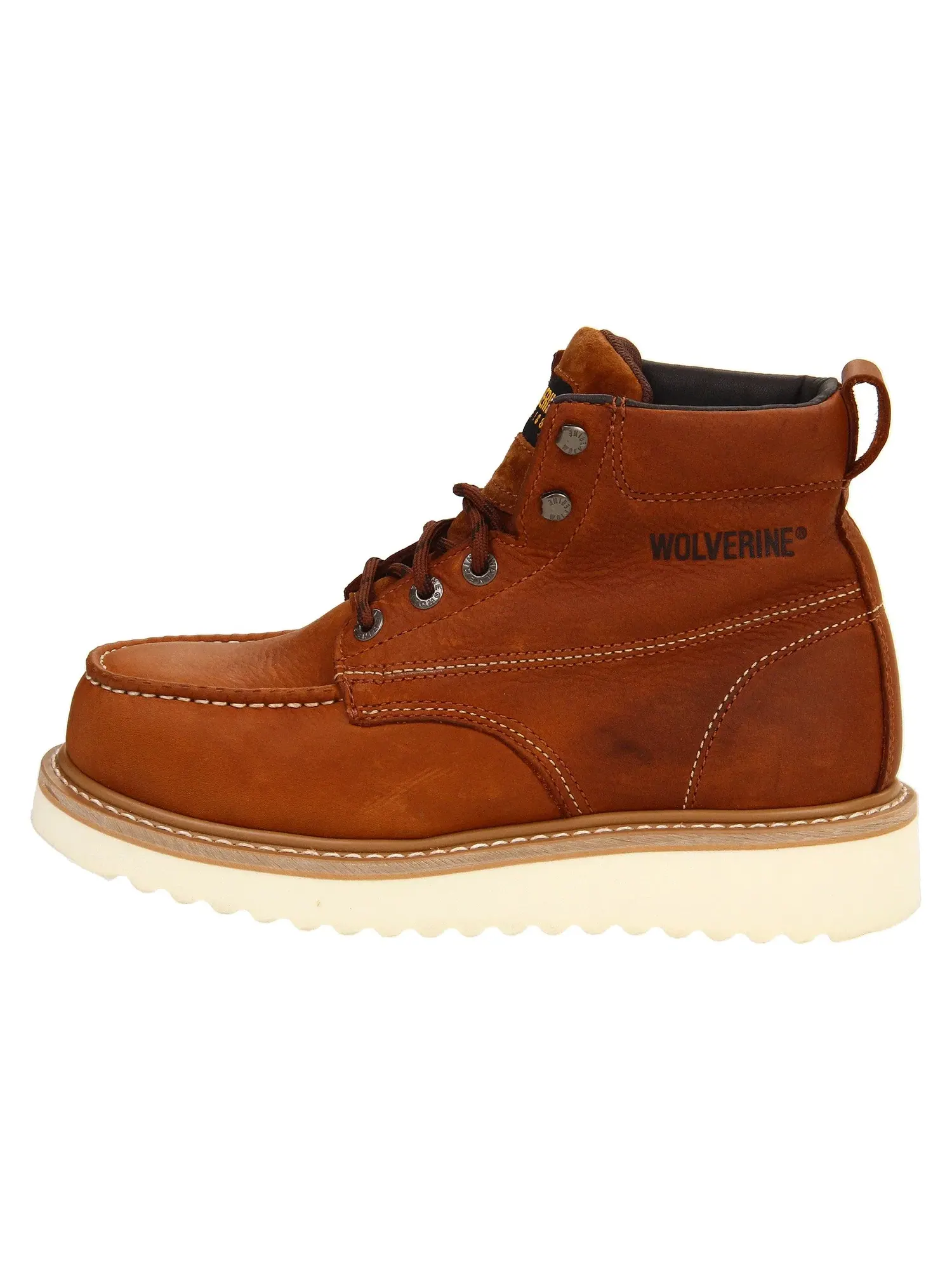 Рабочие ботинки Moc Toe Wedge Heel Steel Toe Wolverine — изображение 4 из 4, желтый