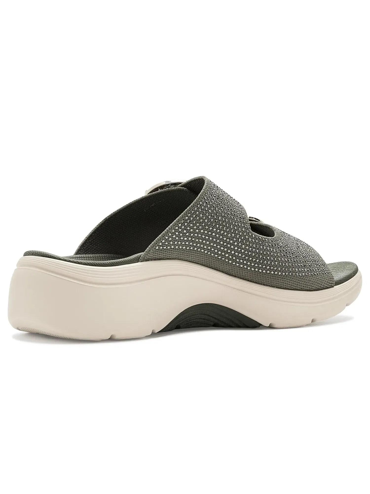 Сандалии Go Walk Arch Fit 2.0 - настоящая жемчужина Skechers — изображение 3 из 4, оливковый