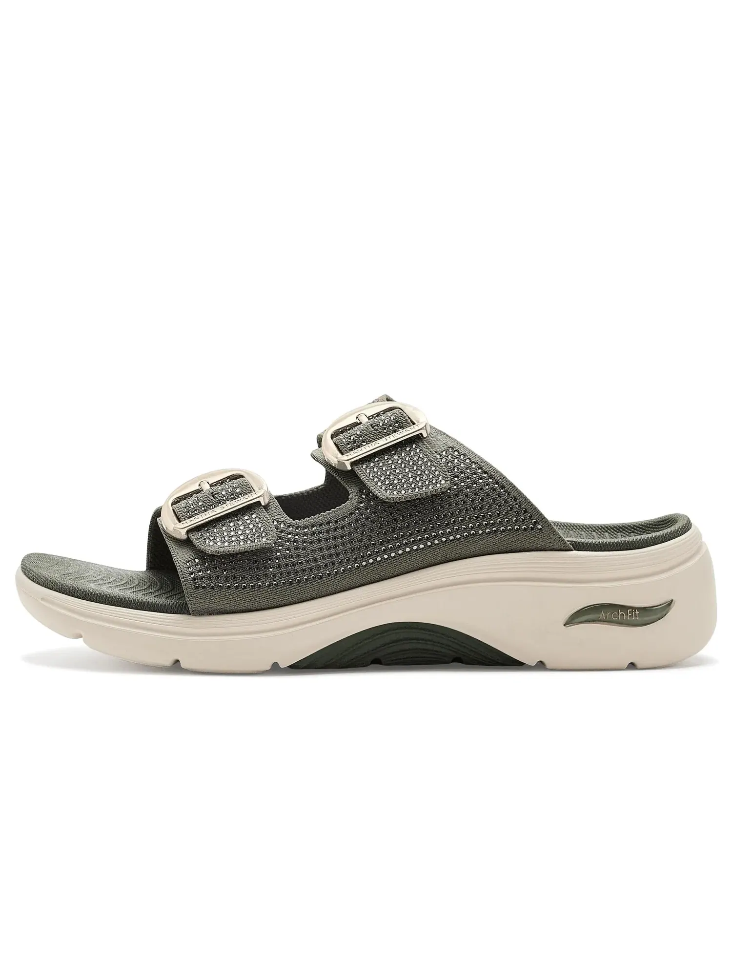 Сандалии Go Walk Arch Fit 2.0 - настоящая жемчужина Skechers — изображение 4 из 4, оливковый
