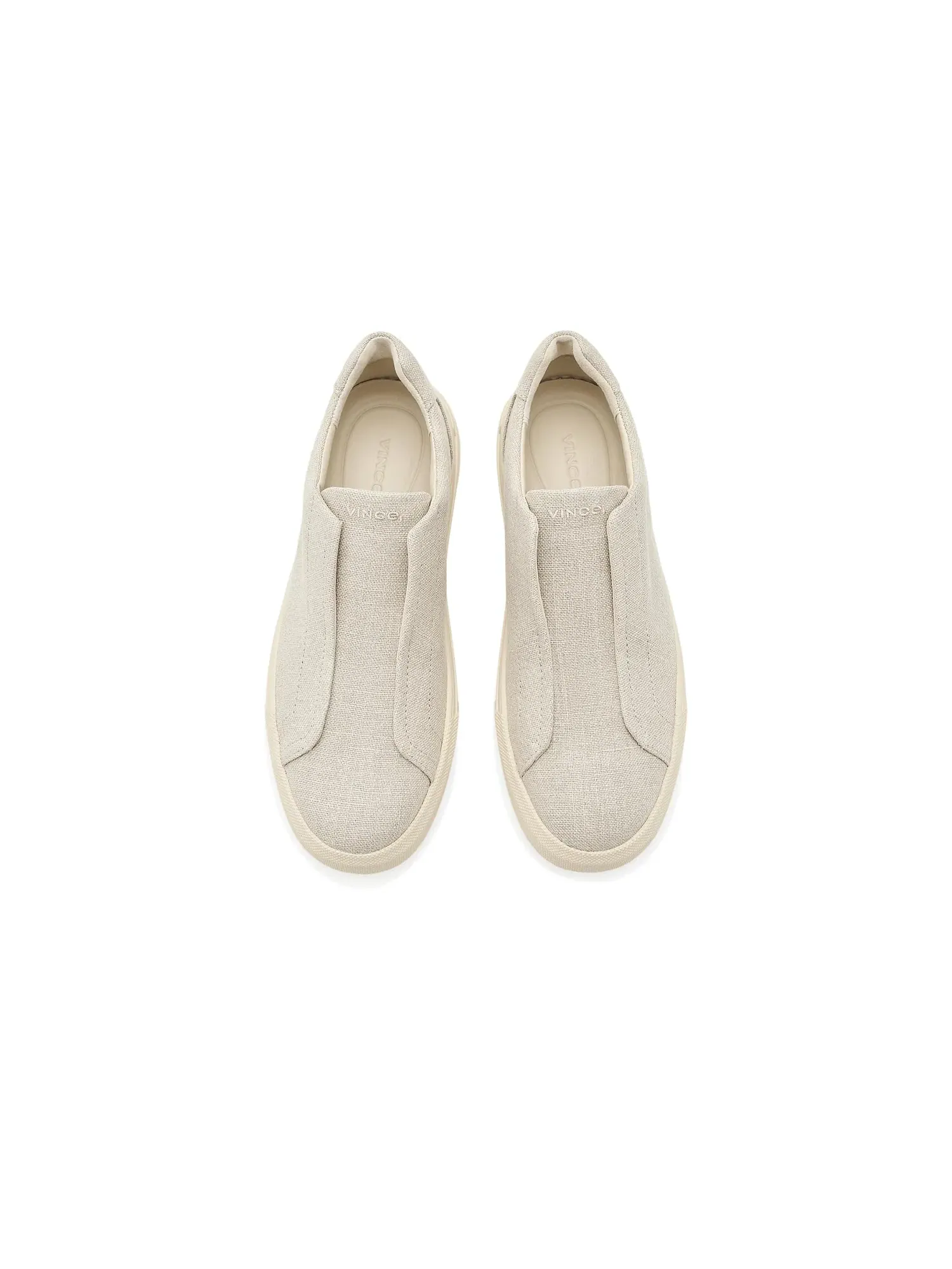 Кроссовки без шнуровки Lakewood Linen Slip-On Shoes Vince — изображение 2 из 4, солома