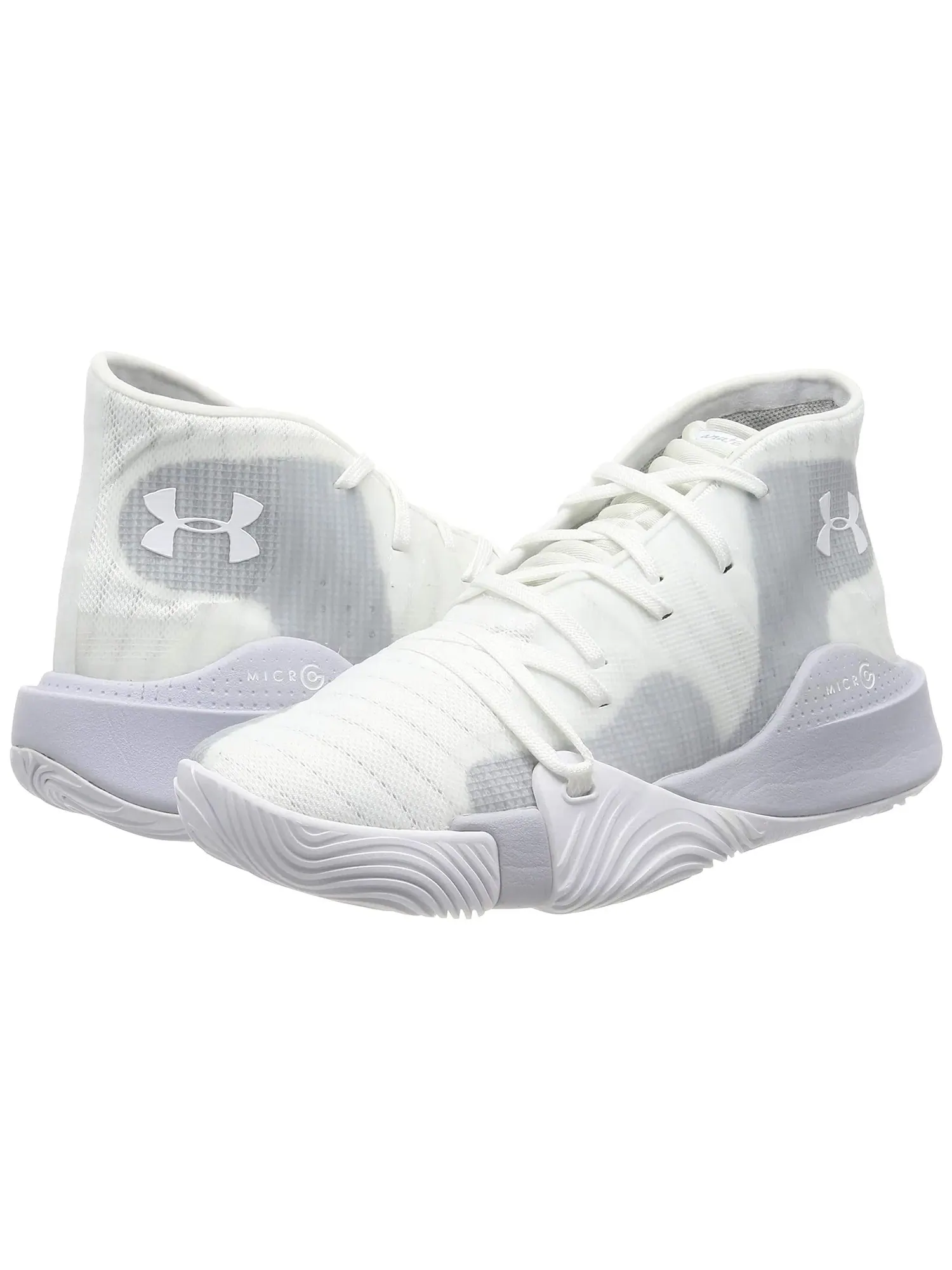 Баскетбольные кроссовки Spawn Mid Under Armour — изображение 1 из 4, белый/серый