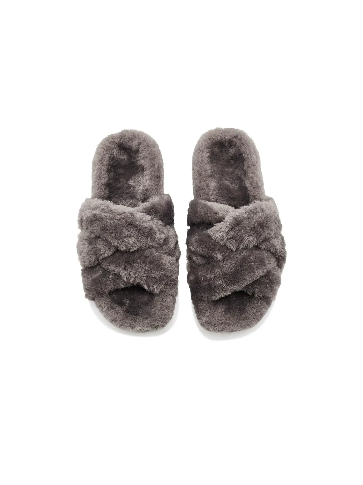 Тапочки с открытым носком Peppa Open Toe Slippers Vionic — изображение 2 из 4, темный серый