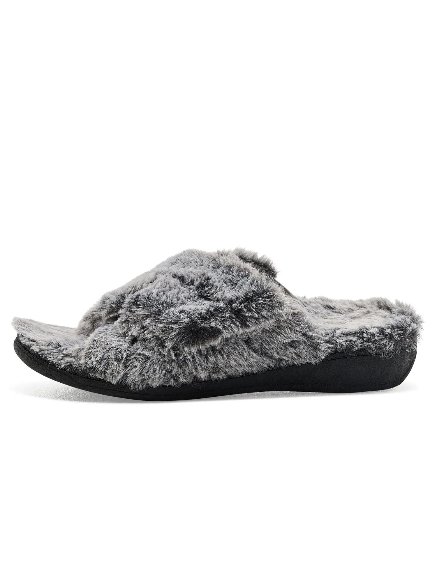Тапочки с открытым носком Relax II Open Toe Slippers Vionic — изображение 4 из 4, темный серый