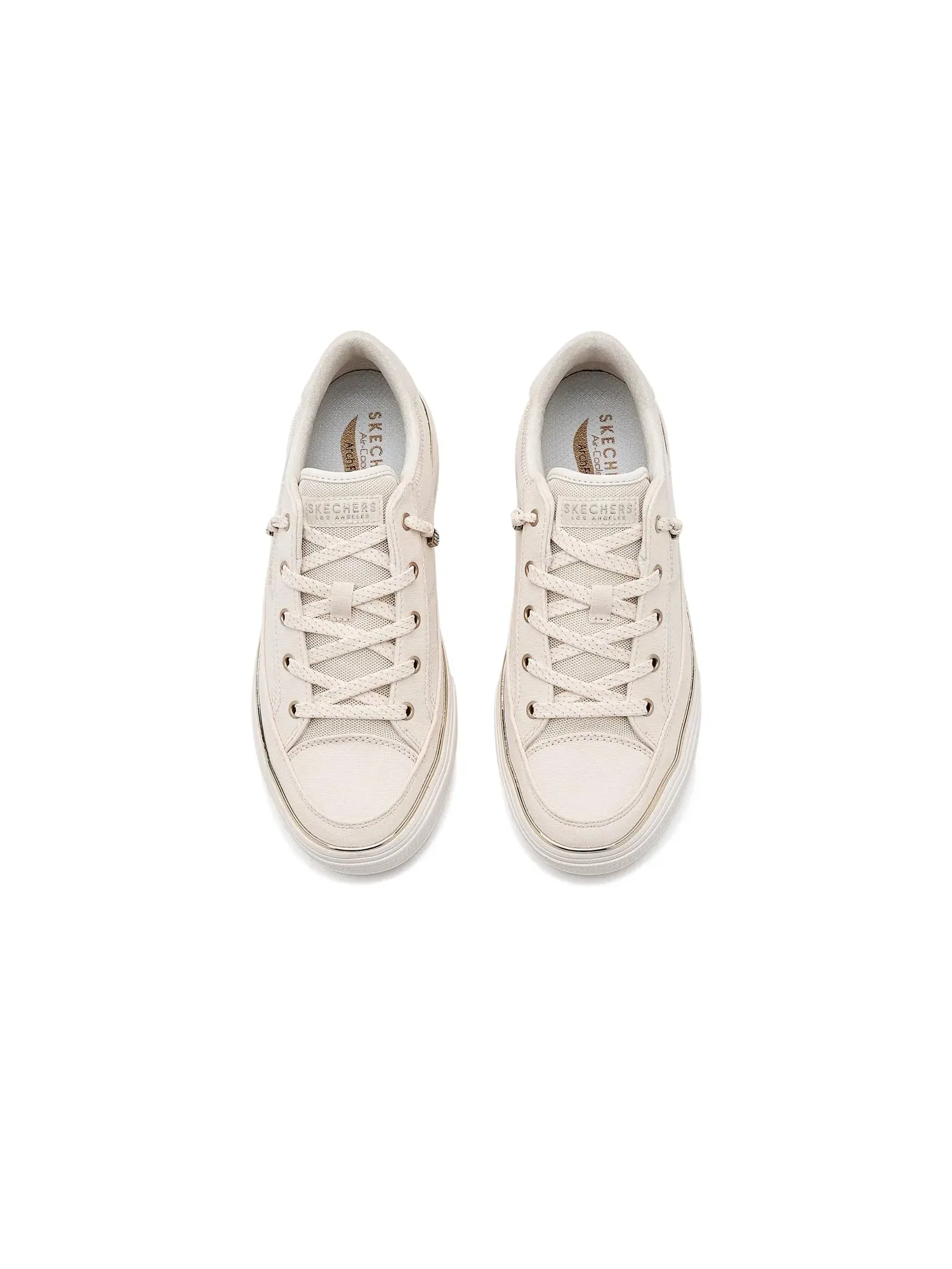 Кроссовки Arch Fit Arcade - Prim N Pretty Slip-On Skechers — изображение 2 из 4, кремовый