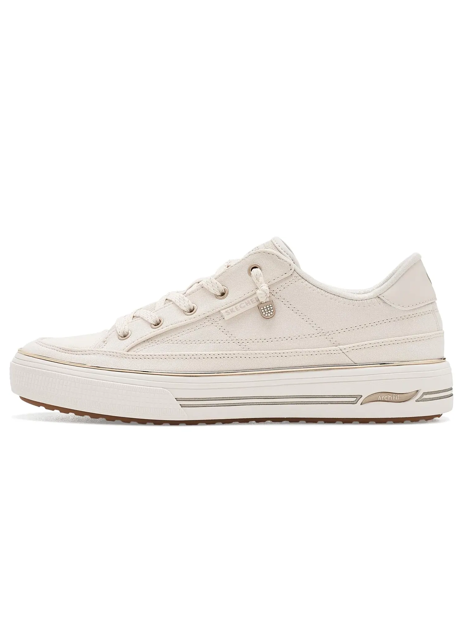 Кроссовки Arch Fit Arcade - Prim N Pretty Slip-On Skechers — изображение 4 из 4, кремовый
