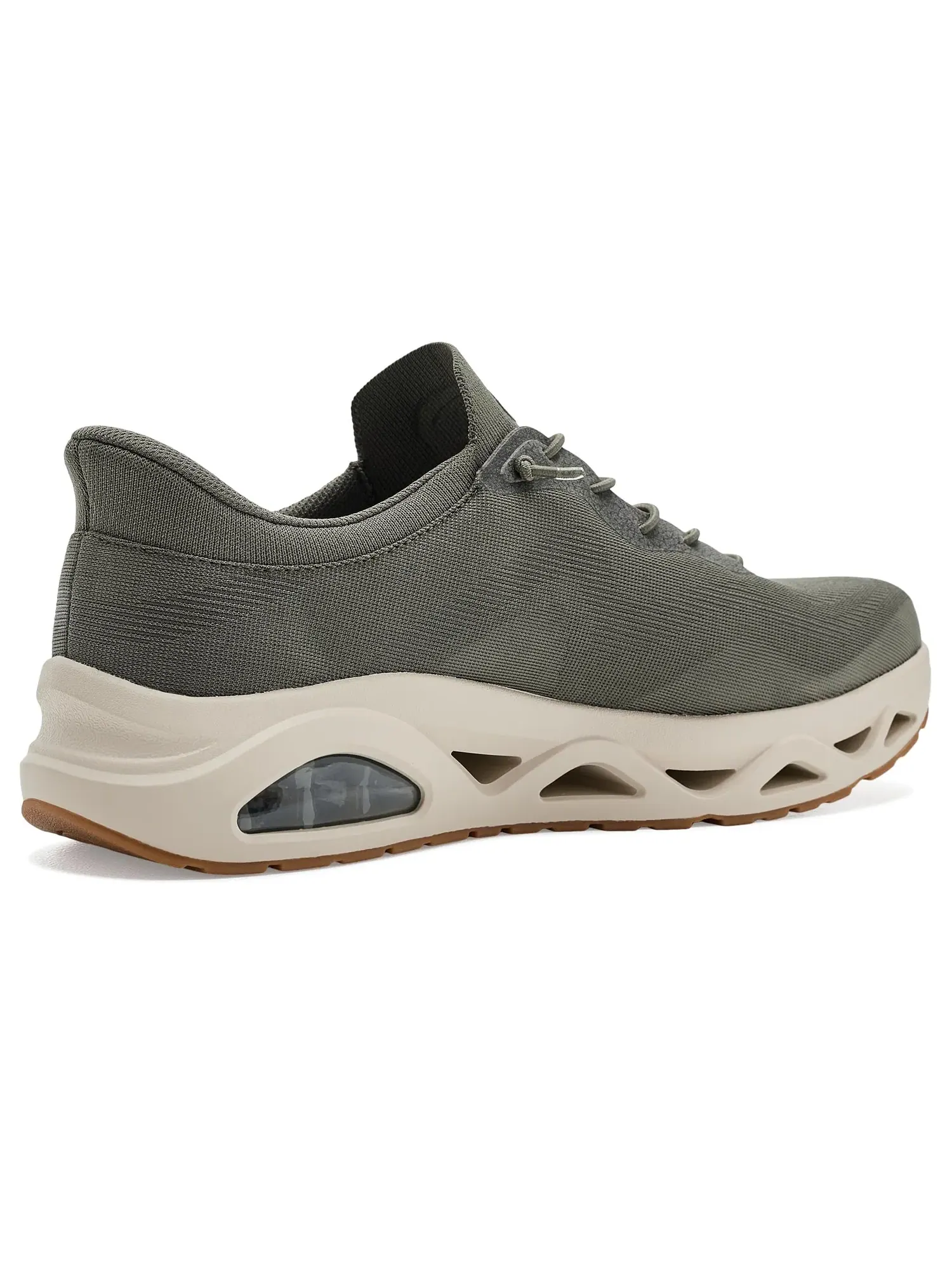 Кроссовки Uno Glide-Step - Air Gliders Hands Free Slip-Ins Skechers — изображение 3 из 4, оливковый