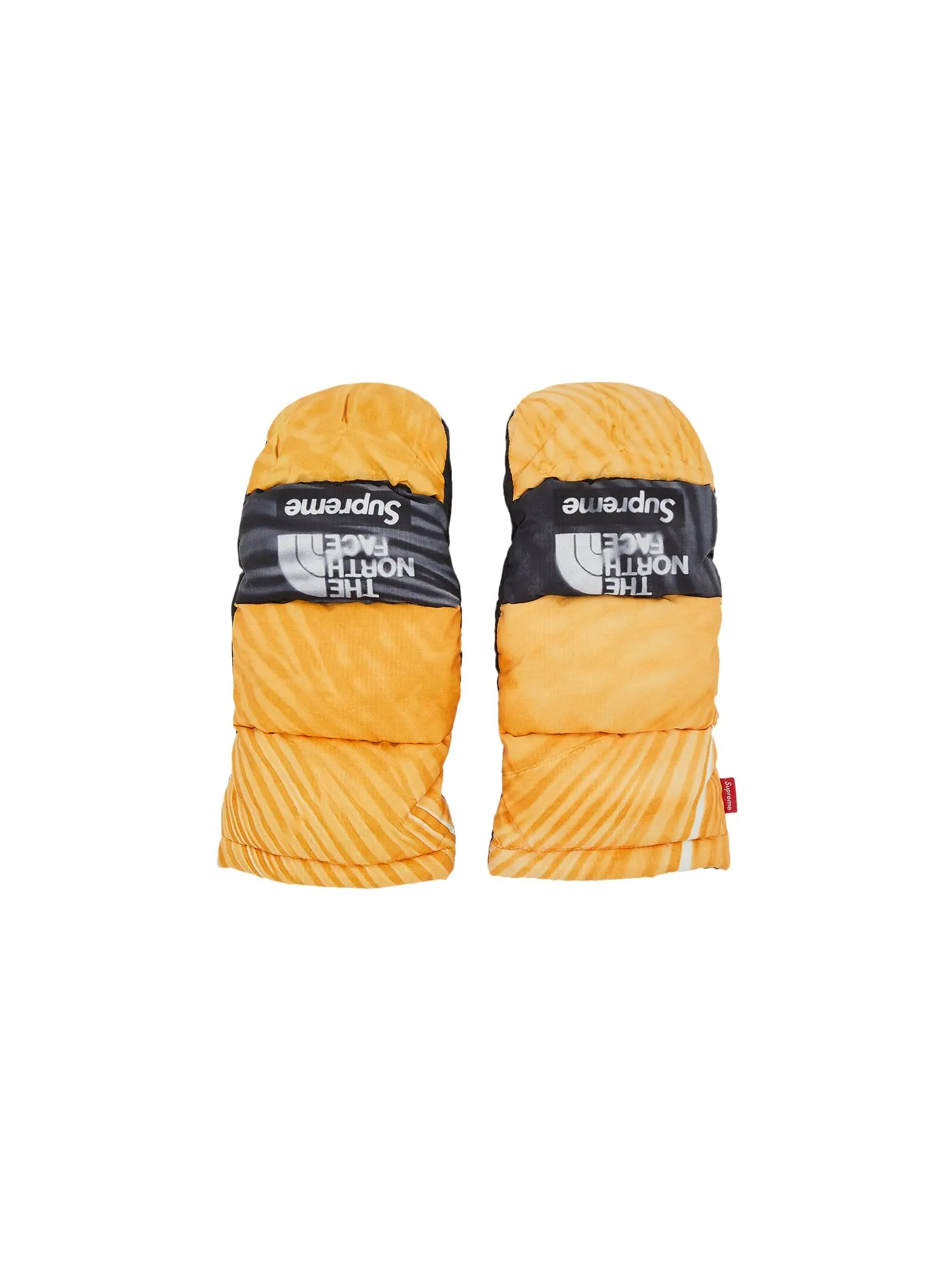 Рукавицы Montana с принтом Supreme x The North Face — изображение 1 из 3, желтый