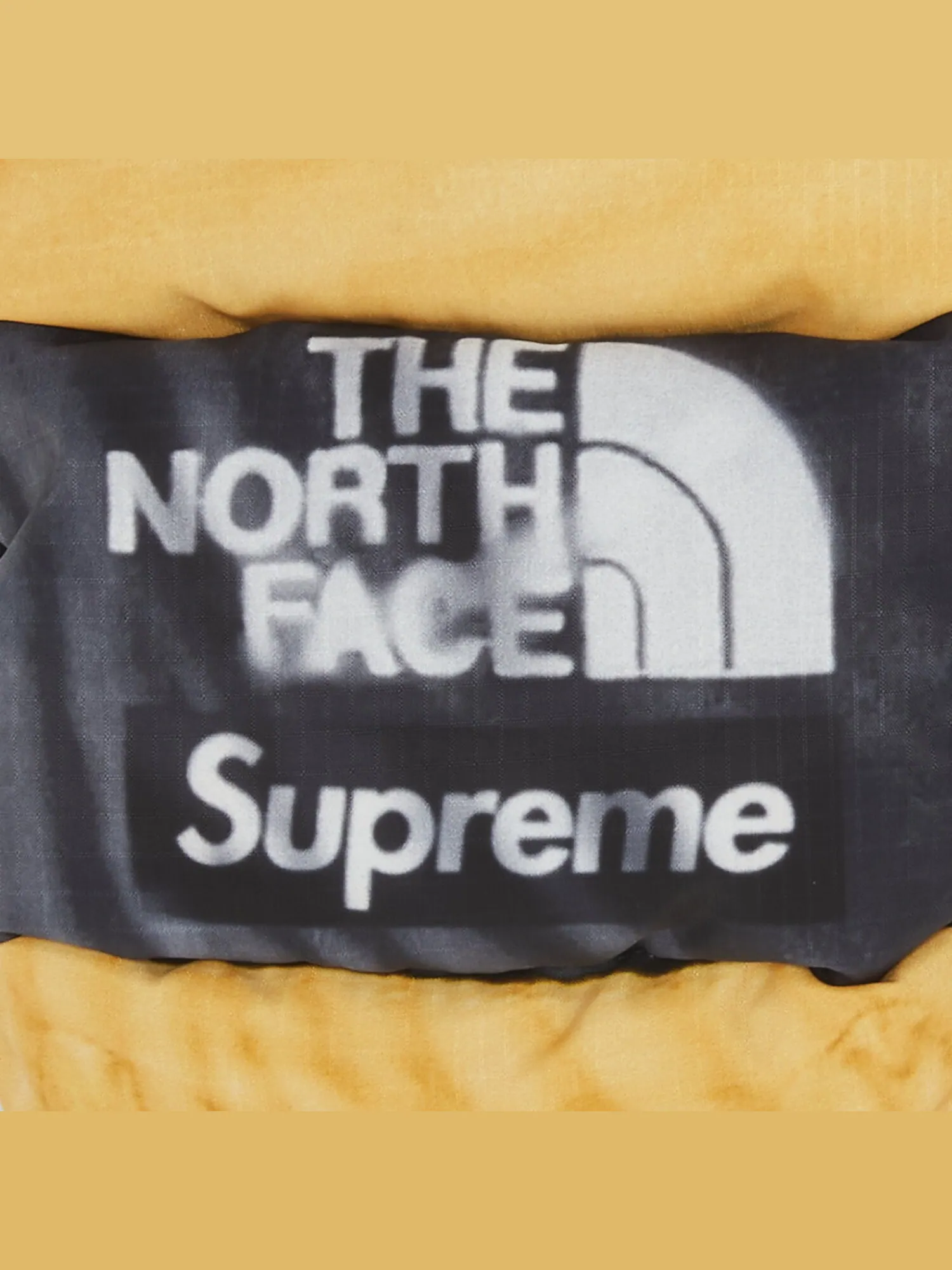 Рукавицы Montana с принтом Supreme x The North Face — изображение 3 из 3, желтый