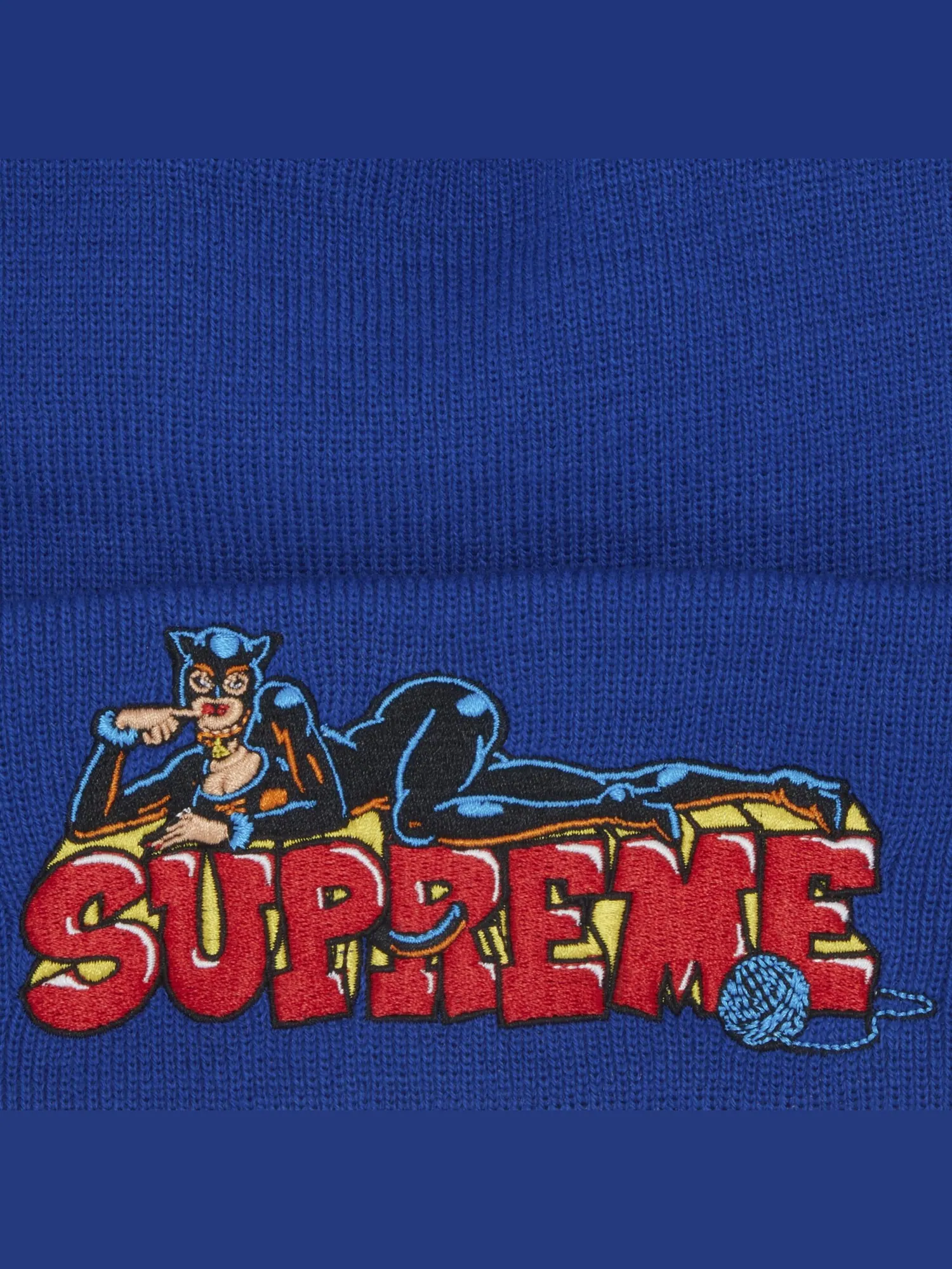 Шапка-бини Supreme Woman-кошка Королевская — изображение 3 из 3, синий