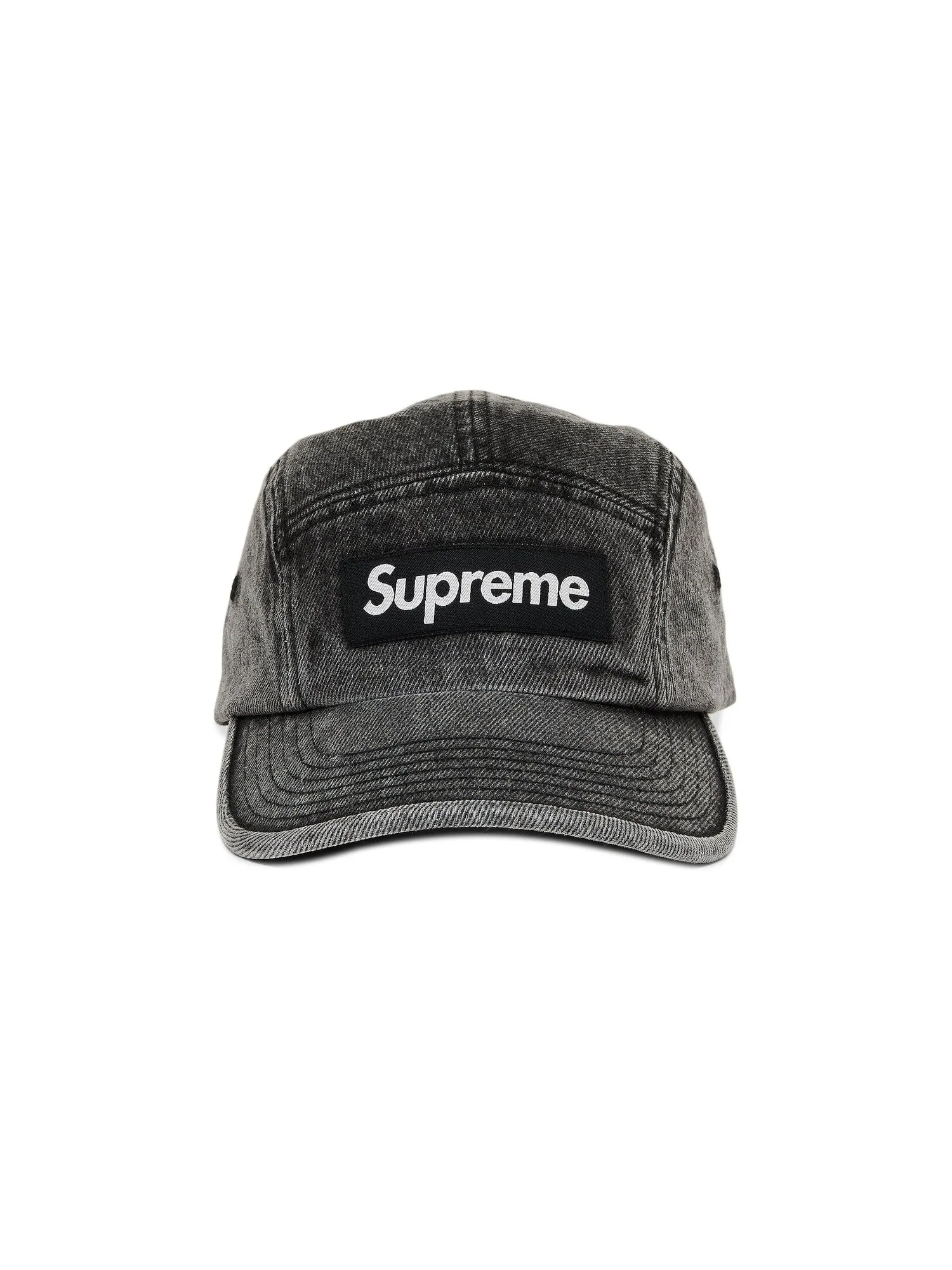 Кепка Supreme Denim Camp Washed Black — изображение 1 из 4, черный
