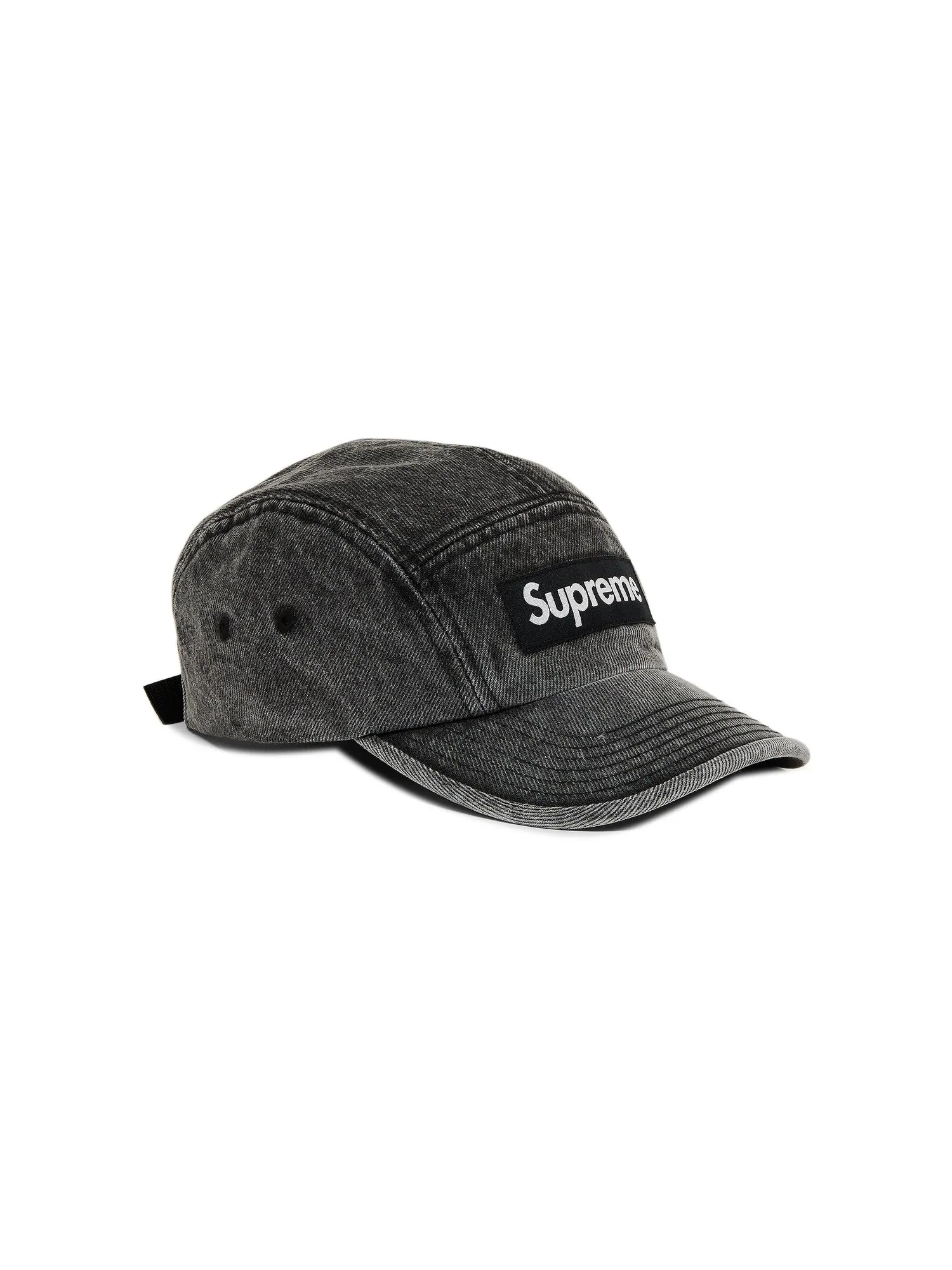 Кепка Supreme Denim Camp Washed Black — изображение 2 из 4, черный