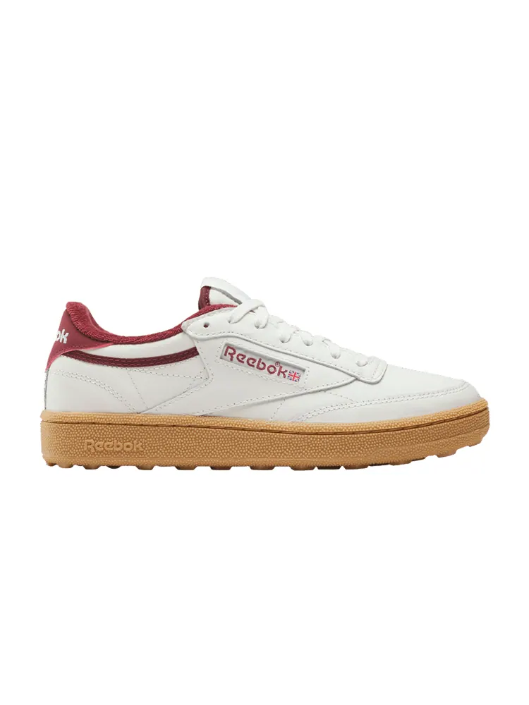 Бутсы Reebok Wmns Club C Golf 'Chalk Classic Burgundy Gum' — изображение 1 из 1, классический бордовый