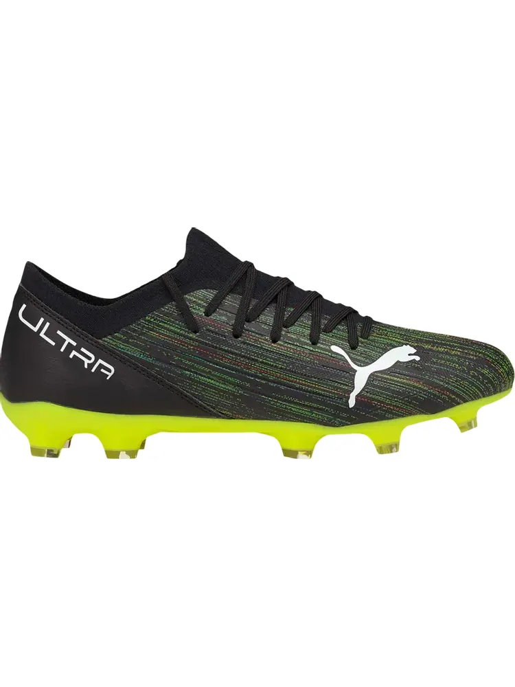 Бутсы Puma Ultra 3.2 FG AG Black Yellow Alert — изображение 1 из 1, черный