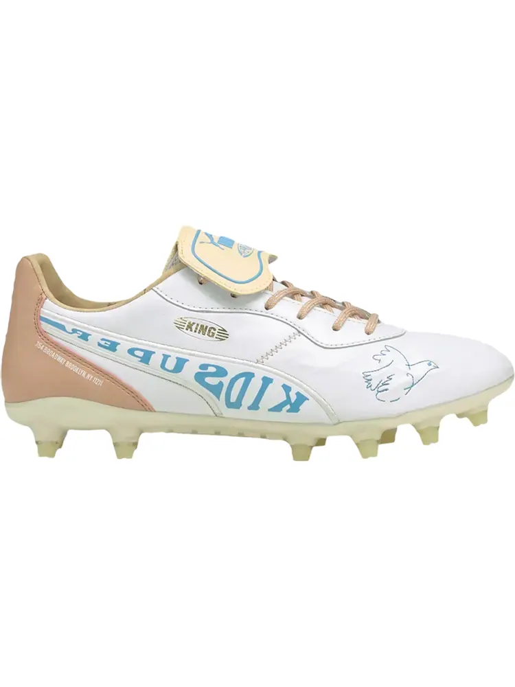 Бутсы Puma KidSuper Studios x King FG Yellow Misty Rose — изображение 1 из 1, белый