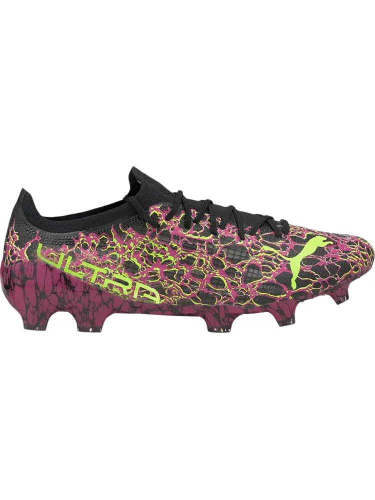 Бутсы Puma Ultra 1.3 FG AG Ultra Magenta Green Glare — изображение 1 из 1, фиолетовый