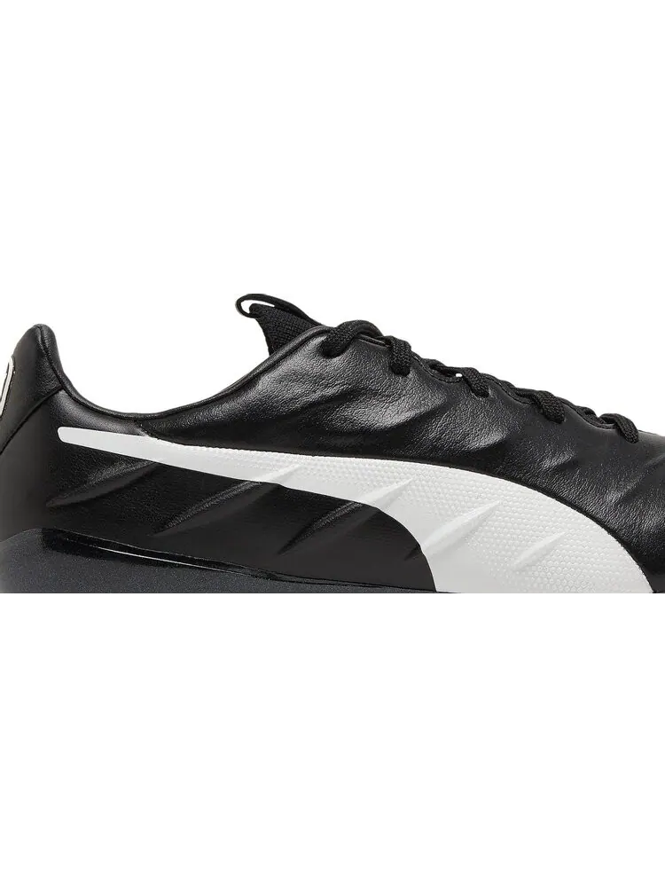 Бутсы Puma King Platinum 21 FG AG Black White — изображение 2 из 8, черный