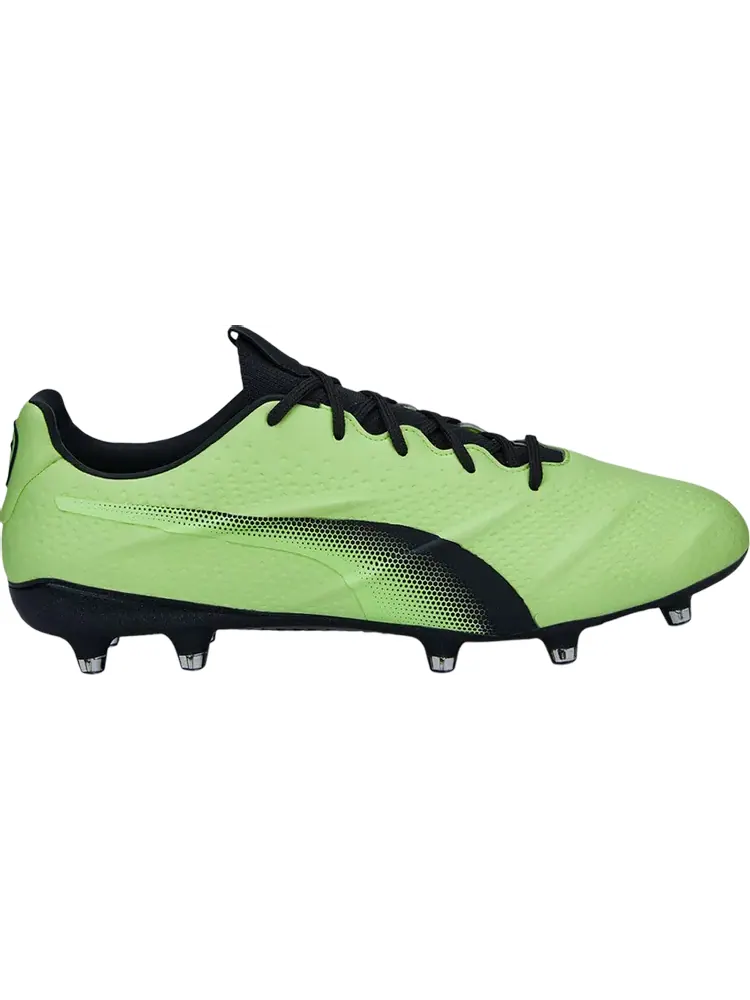 Бутсы Puma King Platinum 21 Vegan FG AG Fizzy Light Black — изображение 1 из 1, зеленый